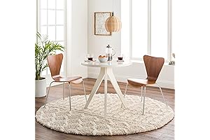 Livabliss Hapsburg: Round Beige Shag Rug to Adorn Your Home