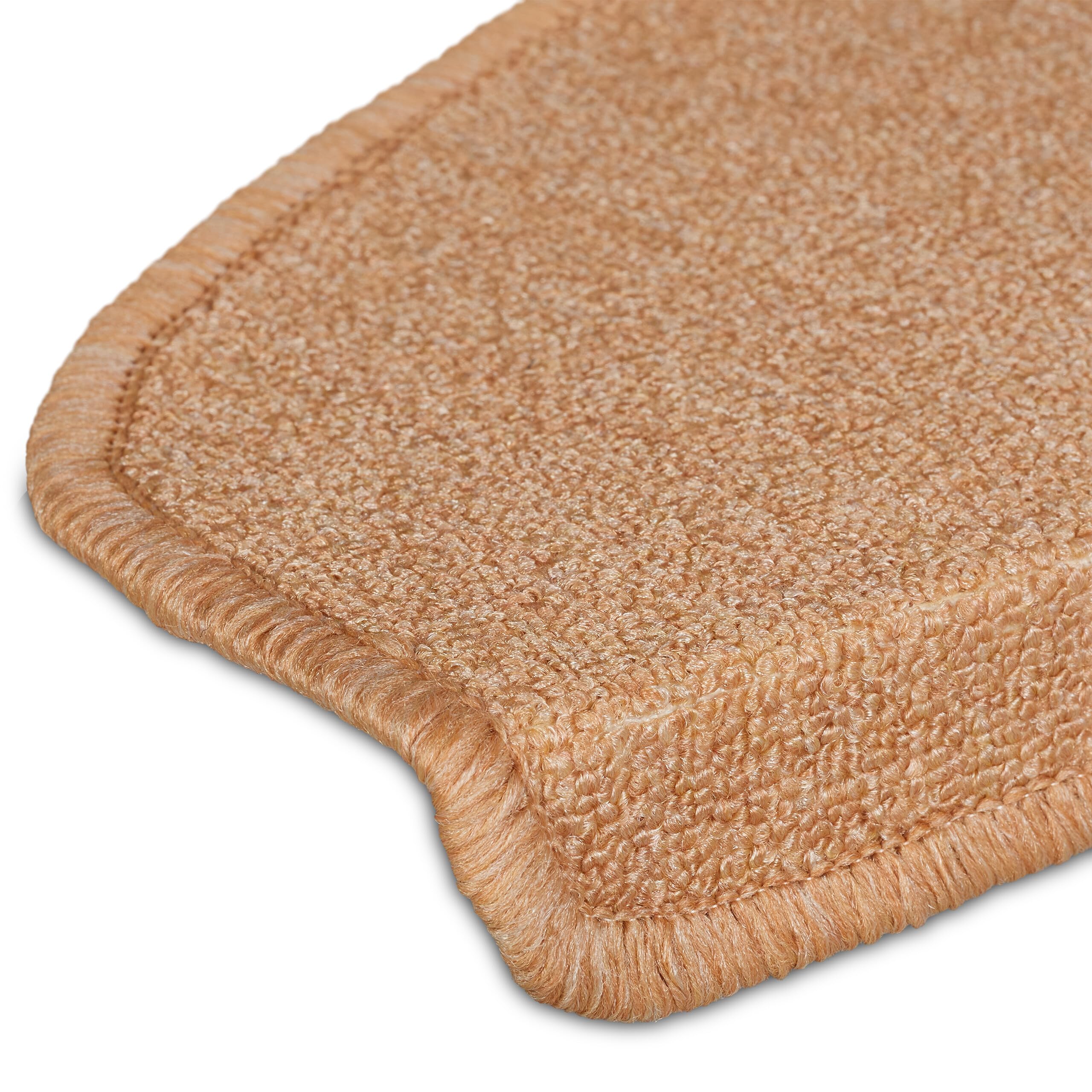 KARAT Tappetini Per Scale London | Antiscivolo E Autoadesivi | Beige Semicircolare 23,5x65 Cm | Protezione Gradini