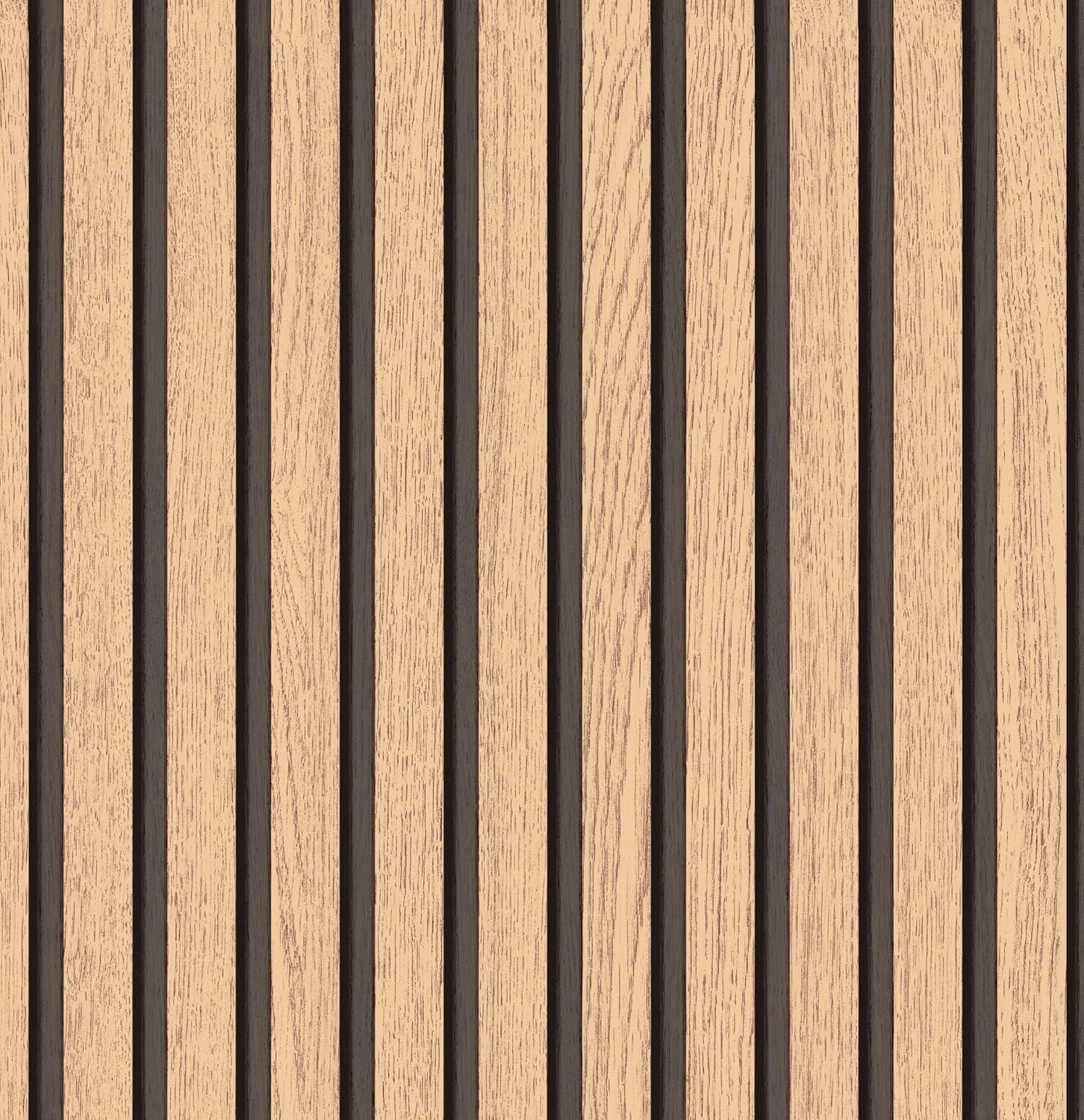 myforHD Wallpaper Peel and Stick Wood Grating Stripe Self-Adhesive Wallpaper Faux Wood Contact Paper Wood Slats Self Adhesive Wall Paper PVC Vinyl Film Removable Waterproof 17.3" x 393"