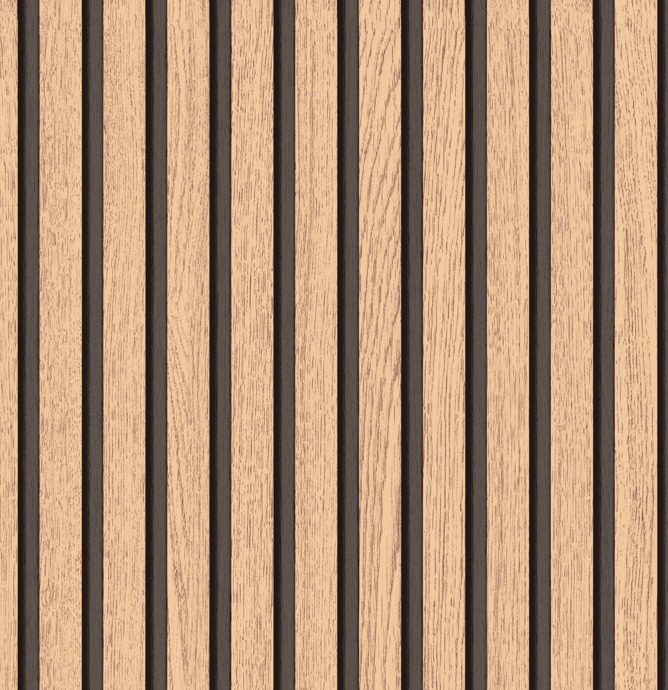 myforHD Wallpaper Peel and Stick Wood Grating Stripe Self-Adhesive Wallpaper Faux Wood Contact Paper Wood Slats Self Adhesive Wall Paper PVC Vinyl Film Removable Waterproof 17.3" x 118"
