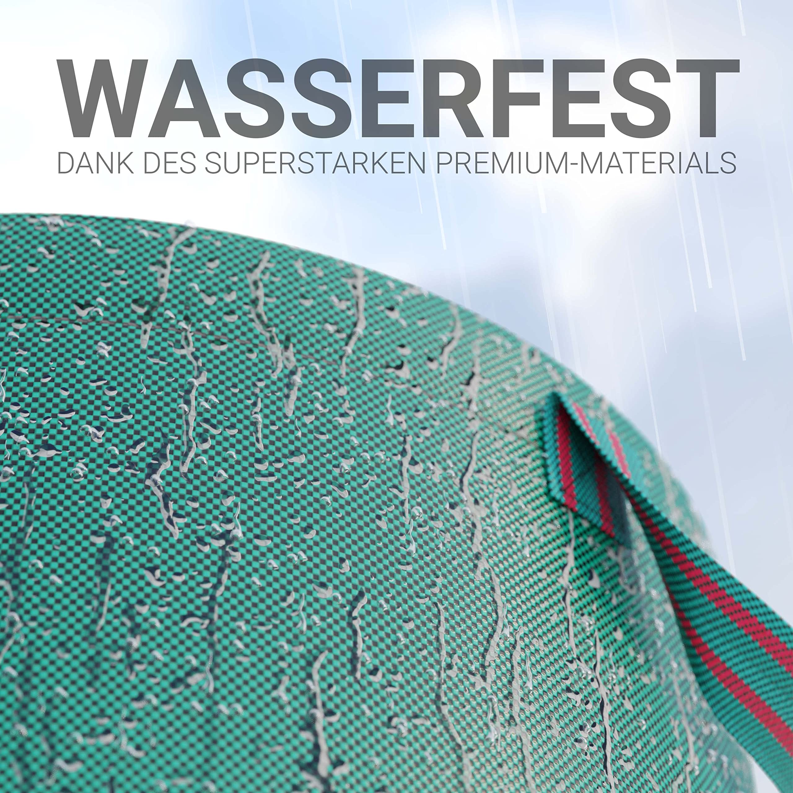 5X Gartenabfallsack Gartensack Laubsack Garten Abfallsack 272L selbststehend Gartenabfallsäcke Laubsäcke Wasserabweisend stabil aus robustem Polypropylen-Gewebe (PP) 150g/m² 390g