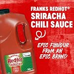 Frank's RedHot Sriracha Chili Sauce, 1.89 L - Sriracha Chili Hot Sauce, Perfect on Wings, Pizza, Ribs, Burgers and More