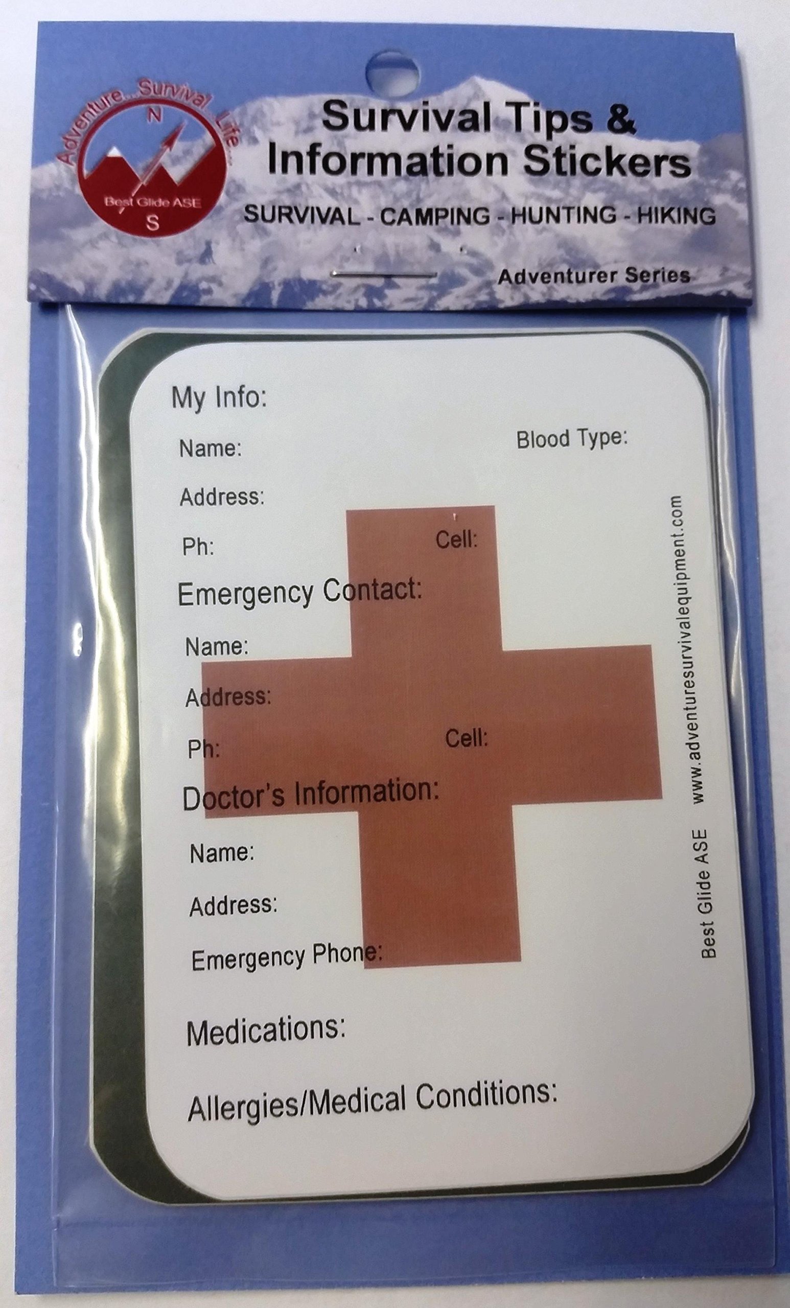 Best Glide ASE Survival Tips and Information Stickers