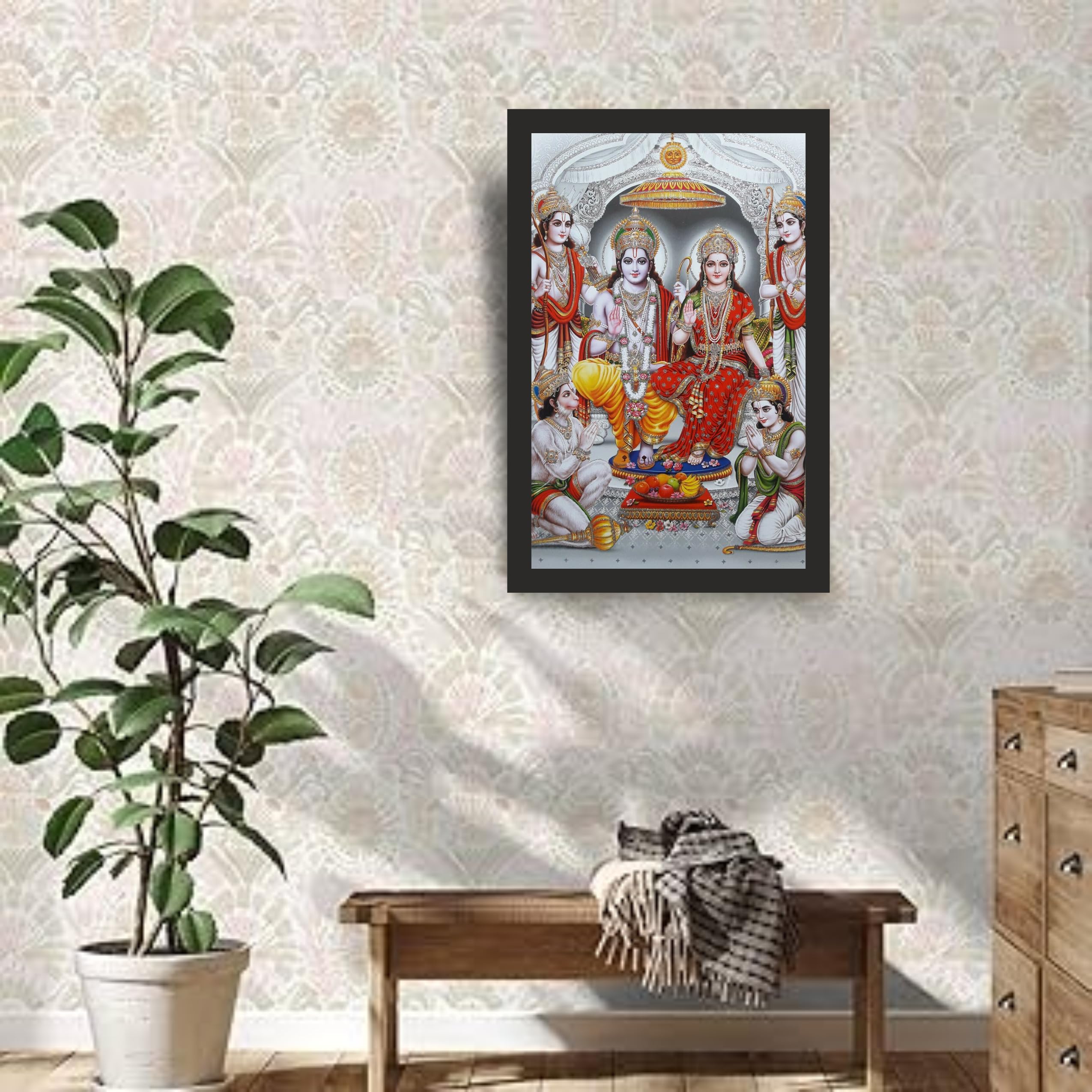 Divine Ram Darbar Framed Art, 20x30 Inches – view 2