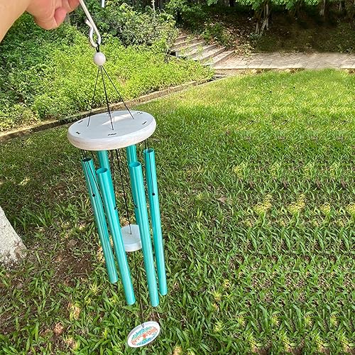 Miniatura 4 de FONMY Campanillas de viento para exteriores con colorido símbolo de árbol de la vida, campanillas de viento conmemorativas para un ser querido, gran