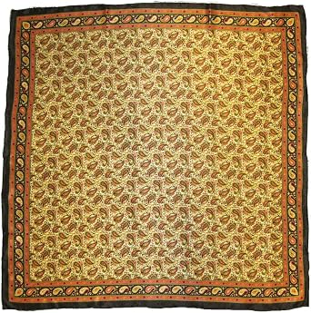 Wyoming Traders Mens Cowboy Buckaroo Square 100% Silk Wild Rag Scarf