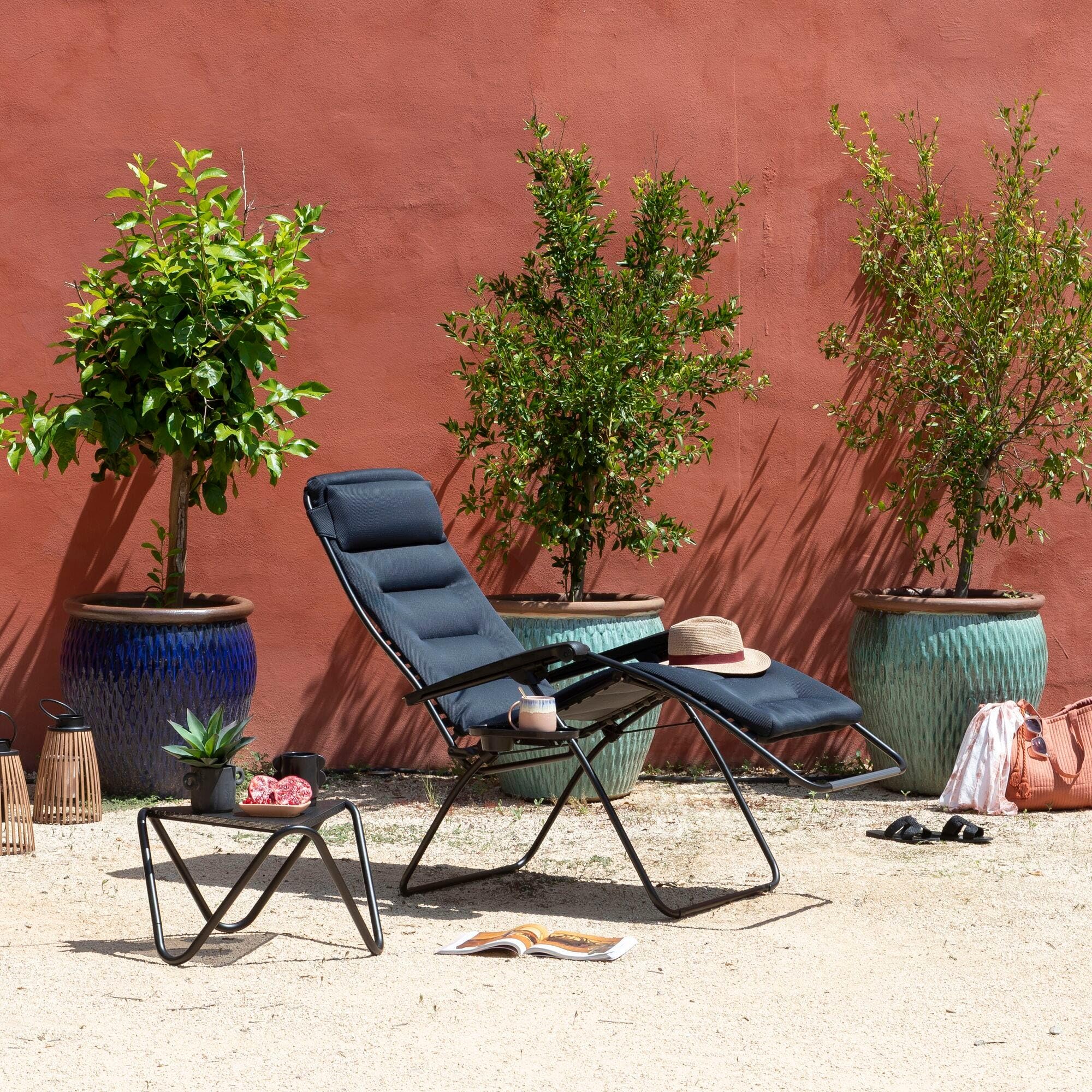 Lafuma MOBILIER - Gepolsterter Relaxsessel Zero Gravity RSX Clip XL - Klappbarer Liegestuhl für Garten und Innenbereich - Strapazierfähiges AirComfort®-Gewebe - Mehrpositionenliege XL, Komfortabel