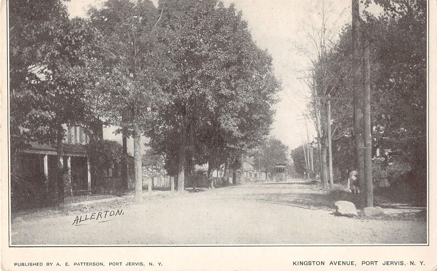 Port Jervis New York Kingston Avenue Antique Postcard J19000 at Amazon