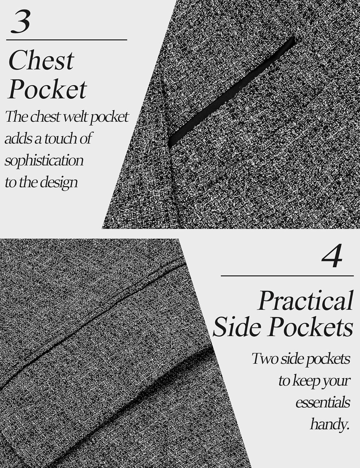 COOFANDY Men's Casual Blazer Slim Fit Suit Jackets Lightweight One Button Business Sport Coats