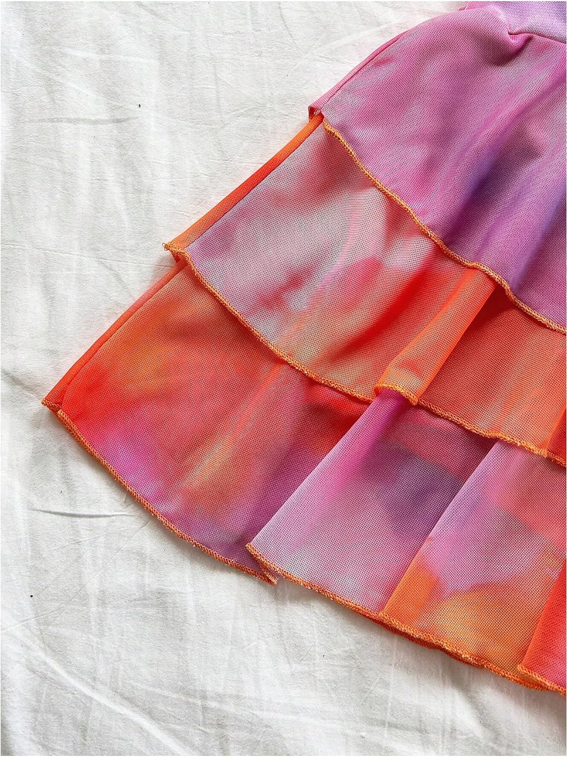 SHENHE Women's 2 Piece Outfits Sexy Tie Dye Halter Top Mini Skirt Set Summer Beach Vacation Clothes - Image 4