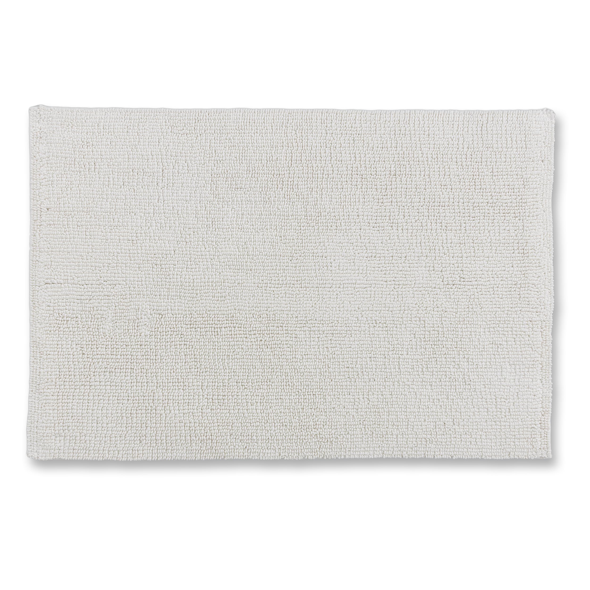 Collection Schöner Wohnen Tapis de Bain 40 x 60 cm - réversible - Lavable - 100% Coton - Coloris uni - crème