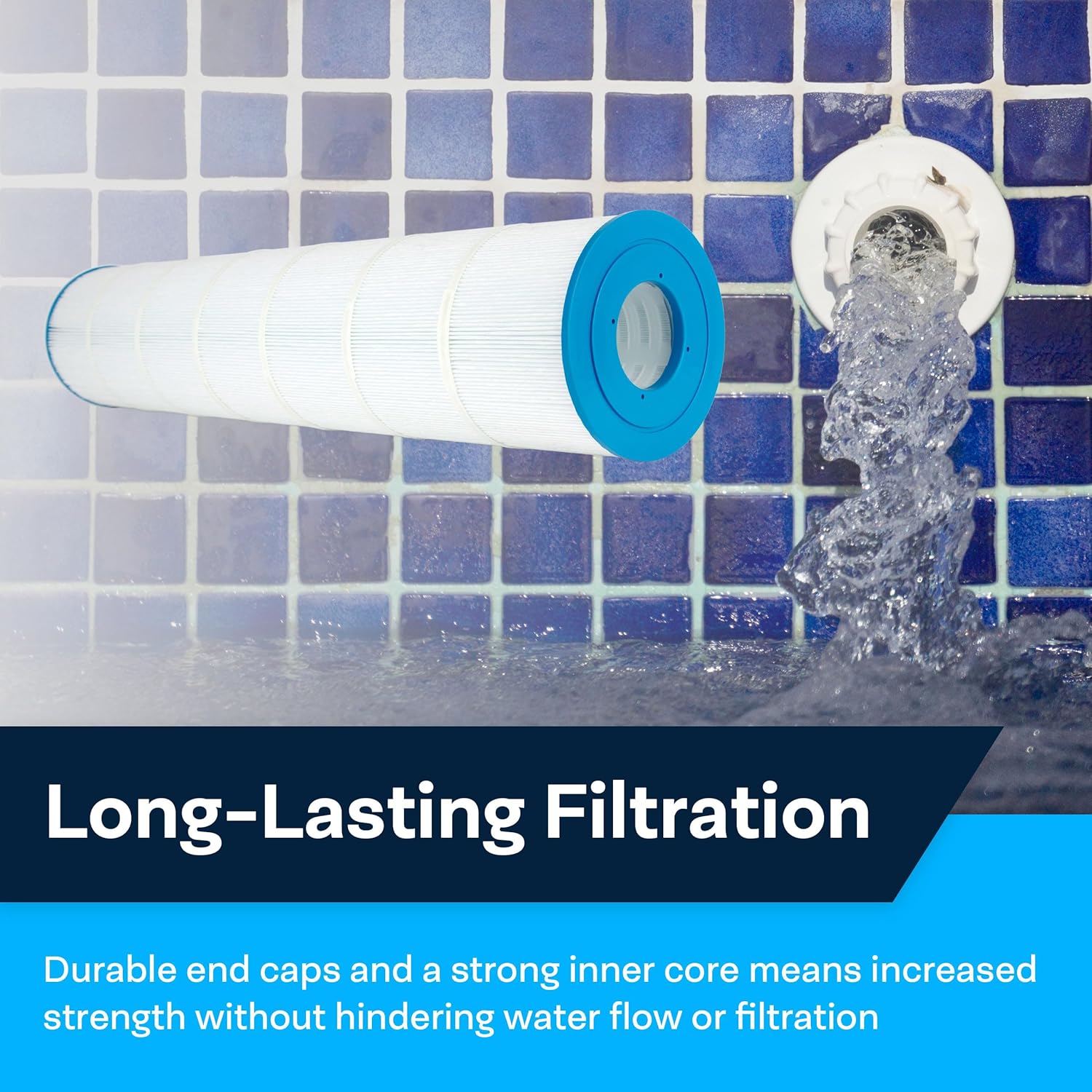 SpiroPure Replacement for Pleatco PA131 Hayward CX1280RE Unicel C-7494 Filbur FC-1227 C5030 C5025 Hot Tub Spa Pool Filter Replacement Cartridge (Case of 4)