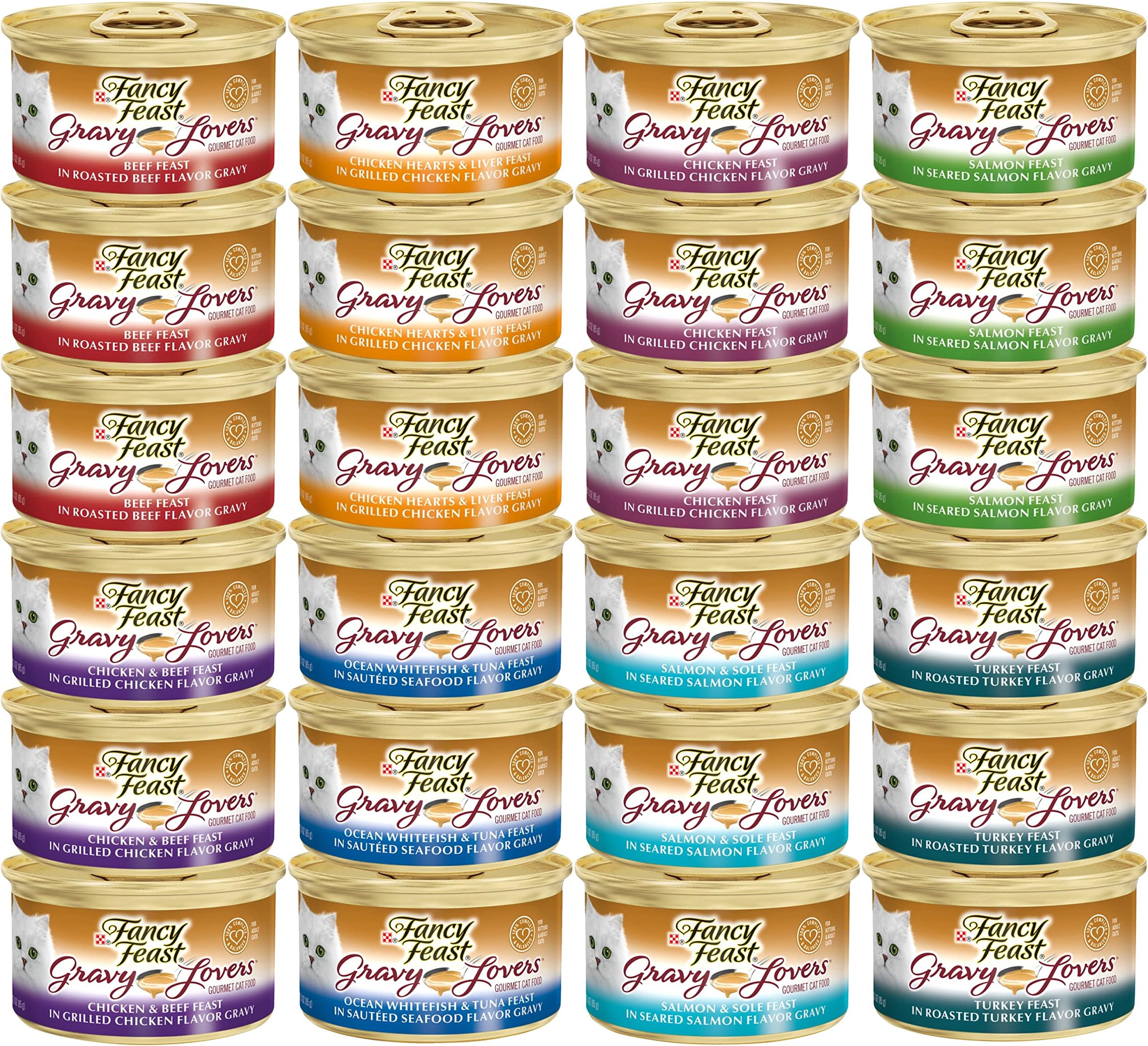 Fancy Feast Gravy Lovers Cat Food 3 OZ (Pack of 24) Pet