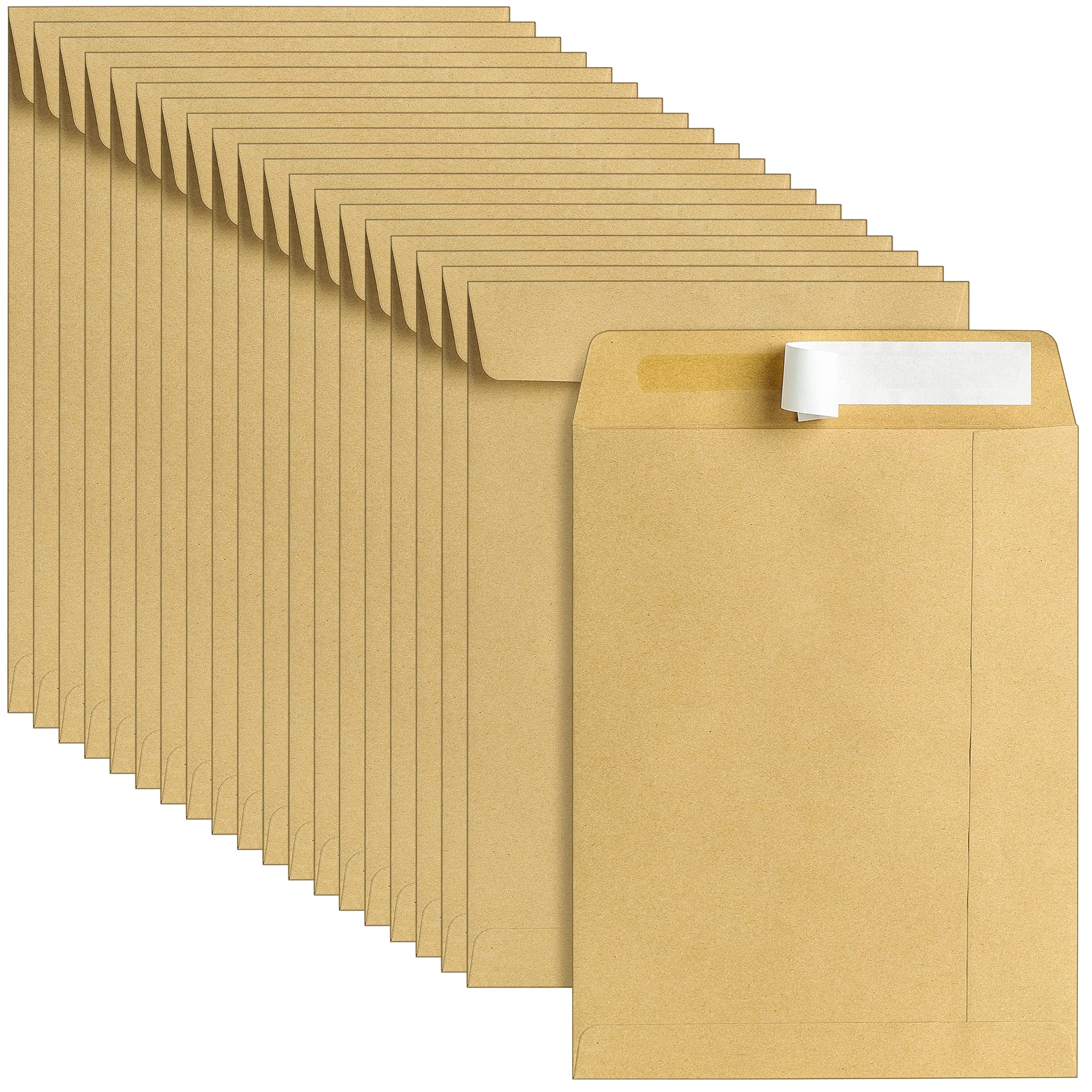 C5 229 x 162 mm 100gsm Self Seal Pocket Envelopes, No Window, Brown Mailing, Greeting Card Invitation for School Home Office Ecommerce - Pack of 20 C5BR020