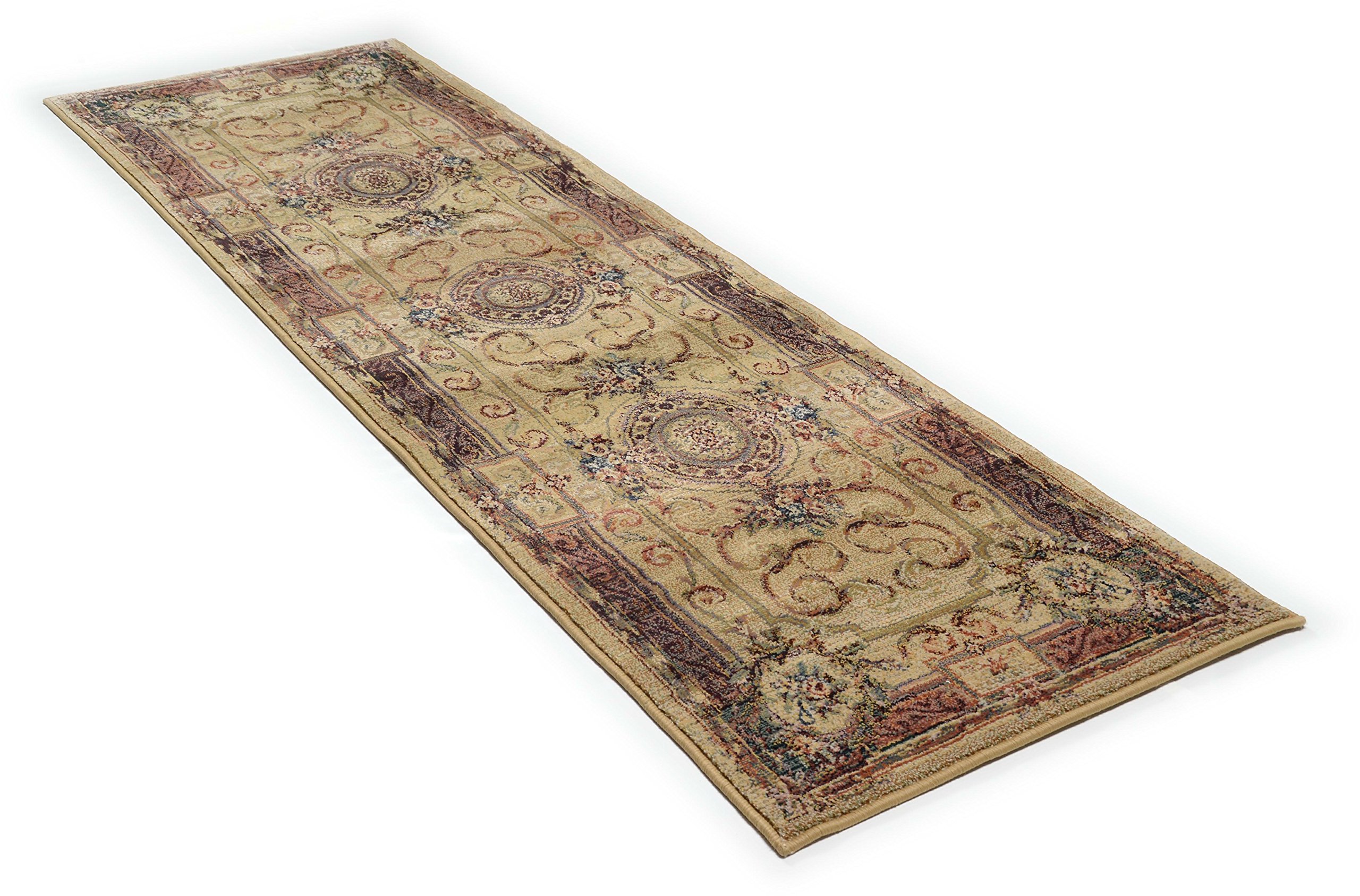 Theko Gabiro 856 Klassischer Orientteppich strapazierfähig und sehr robust in der Farbe Beige – Bild 8