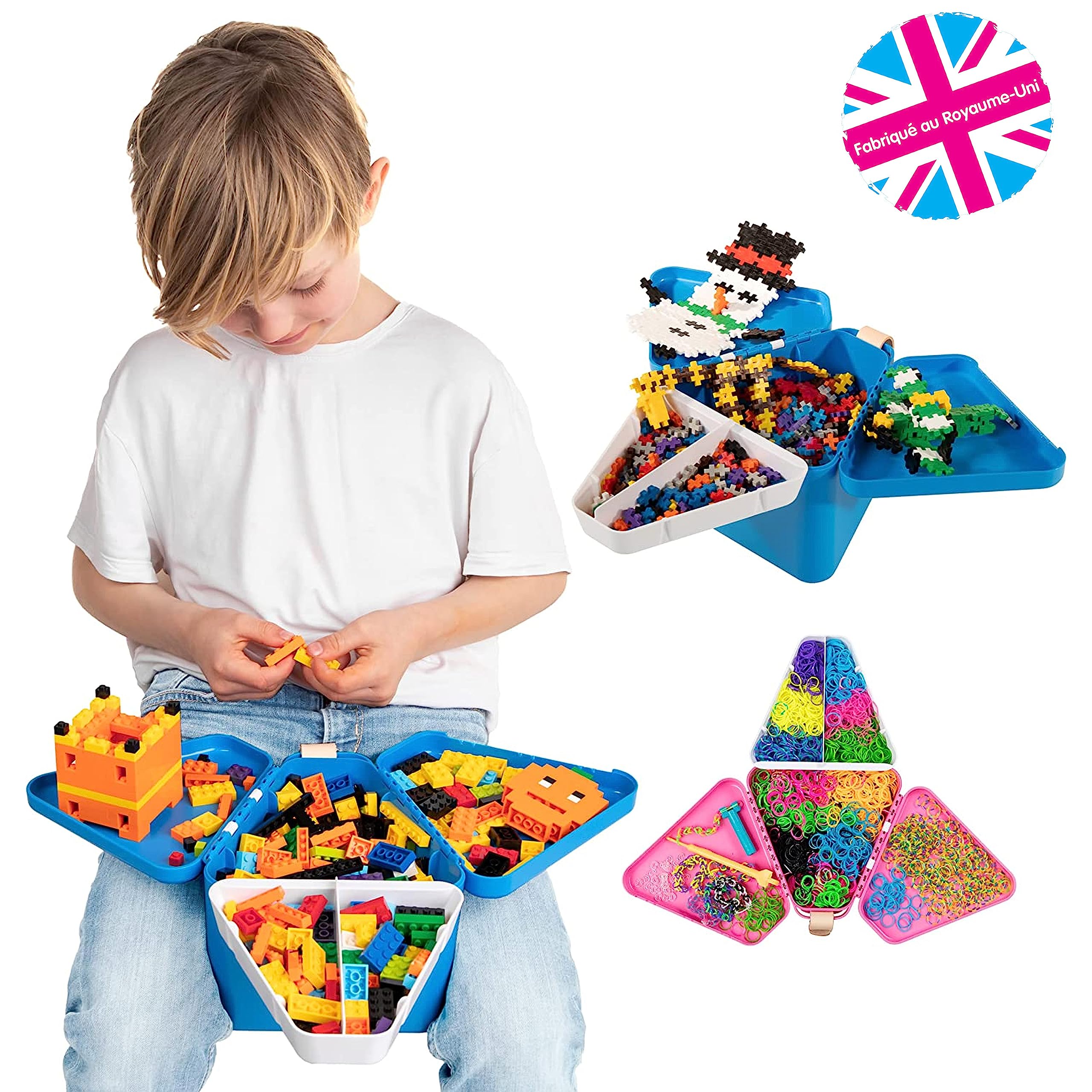 Trunki Table d'Activités Bébé Enfants TeeBee et Rangement Jouet Enfant de Voyage pour Siège de Voiture ou en Déplacement – Tablette Voiture Enfants Bleu Sarcelle