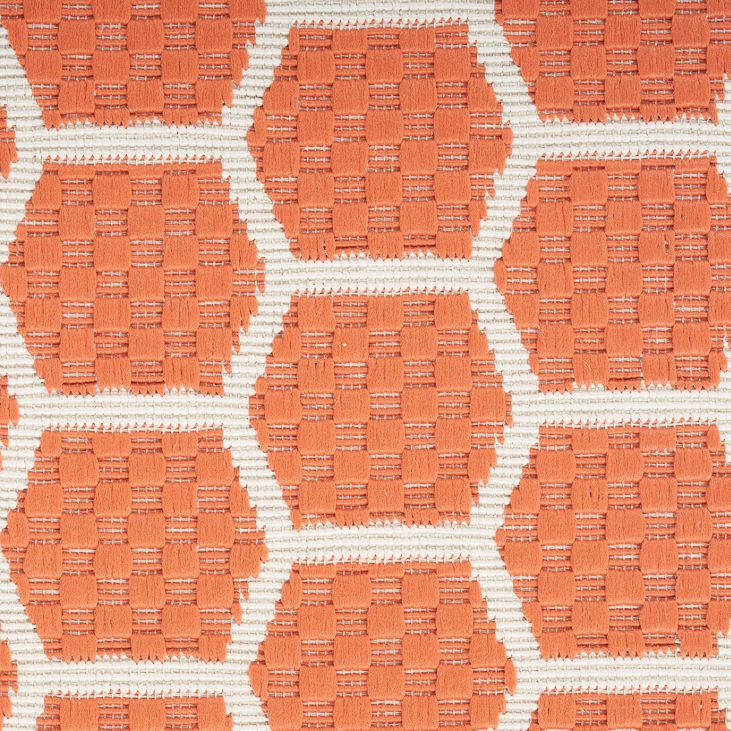 Nourison Home Reversible Indoor Outdoor Coral 2' x 6' Area Rug - Easy Clean, Non Shedding, Bed Room, Living Room, Dining Room, Kitchen (6' Runner)