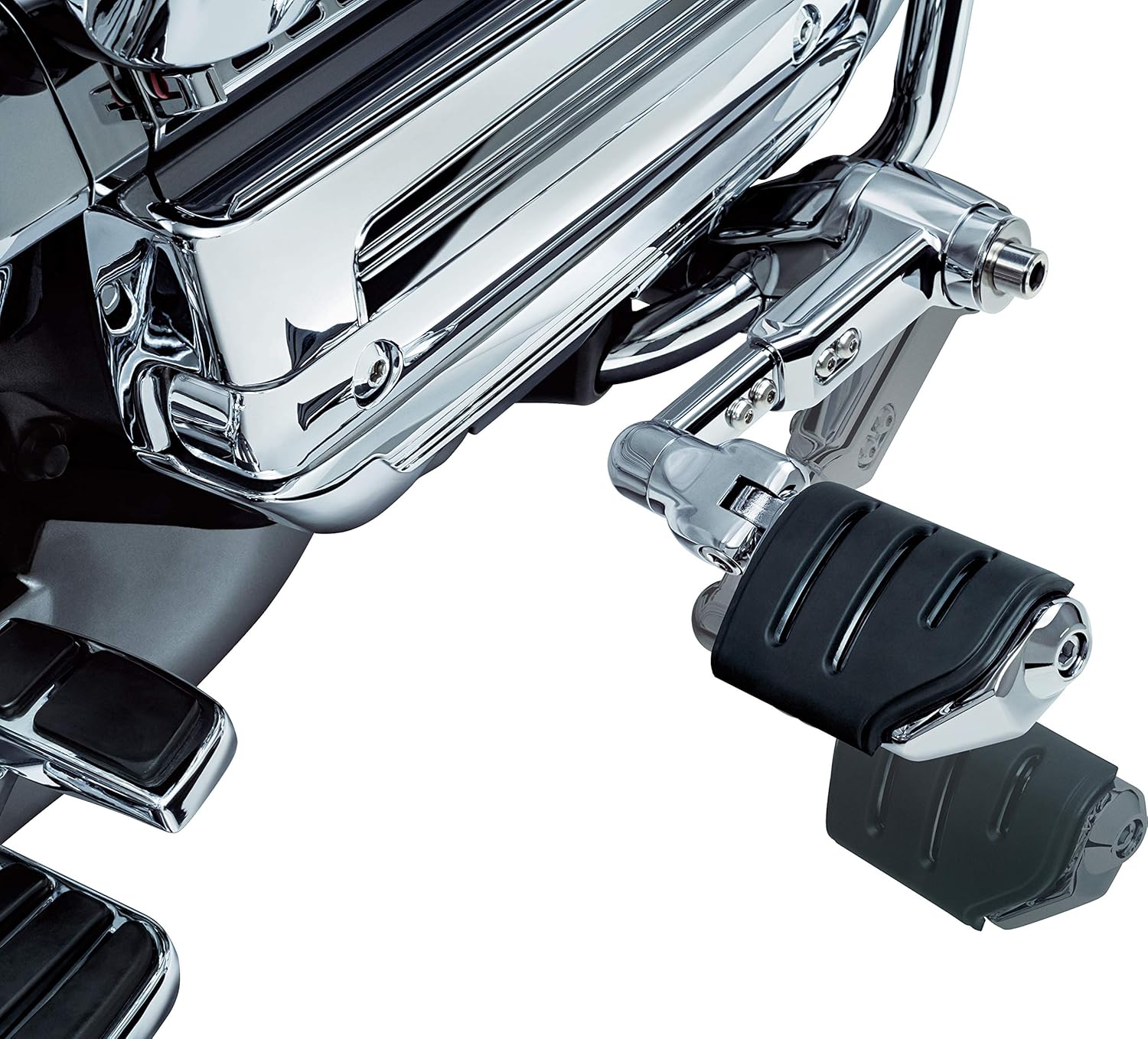 Kuryakyn 4081 Motorcycle Foot Control: Ergo III Cruise Mounts with Trident Dually ISO Pegs for 2001-17 Honda Gold Wing GL1800, F6B, and Valkyrie Motorcycles, Chrome
