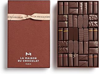LA MAISON DU CHOCOLAT Coffret Maison Dark, Gourmet Dark French Chocolate Gift Box (40 Pieces)
