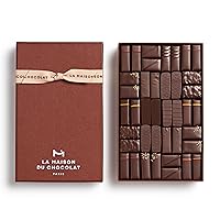 Vista 9 de La Maison Du Chocolat Caja de regalo de café de chocolate negro prémium Maison - 60 piezas de chocolate francés gourmet