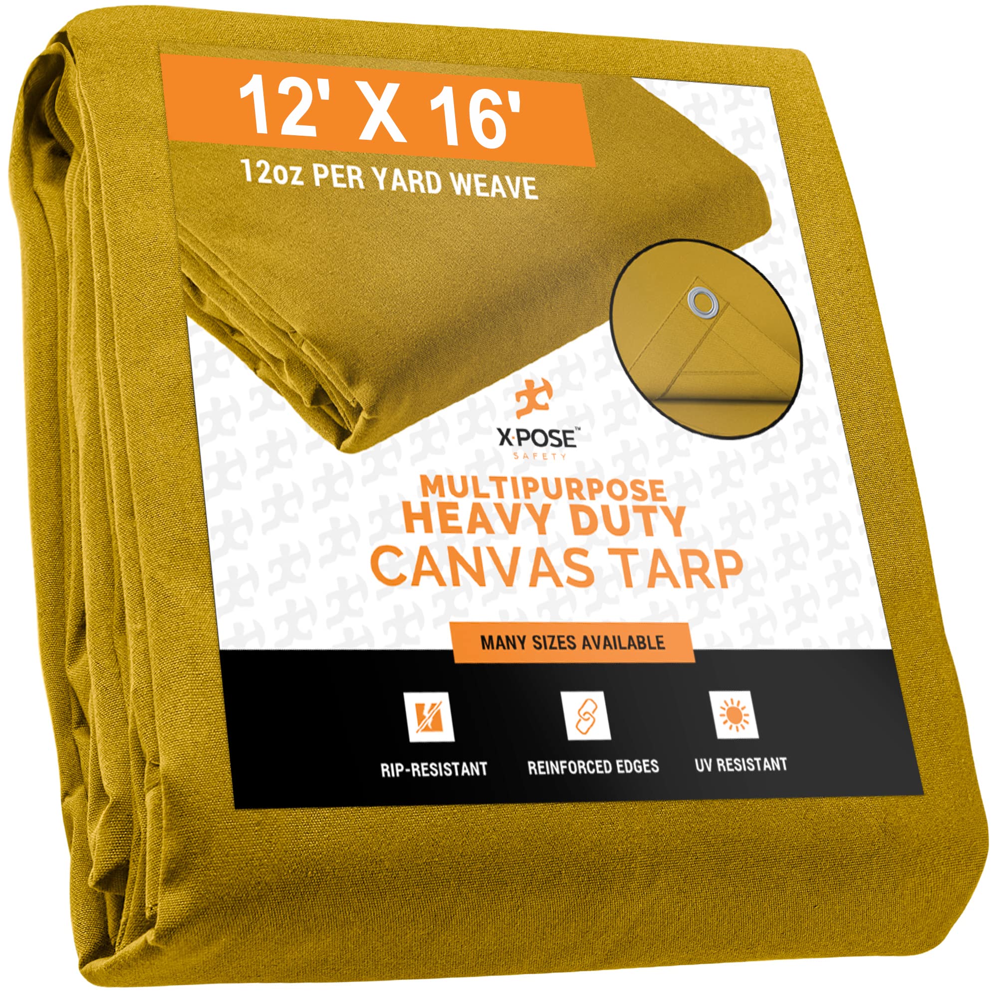 Waxed Canvas Tarp 4×4 Olive Drab Canvas Tarps | TarpsPlus