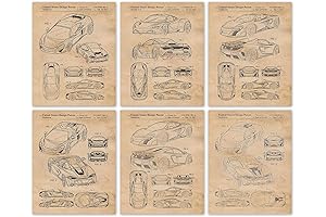 Vintage McLaren Auto Patent Prints for the Formula 1 Fan