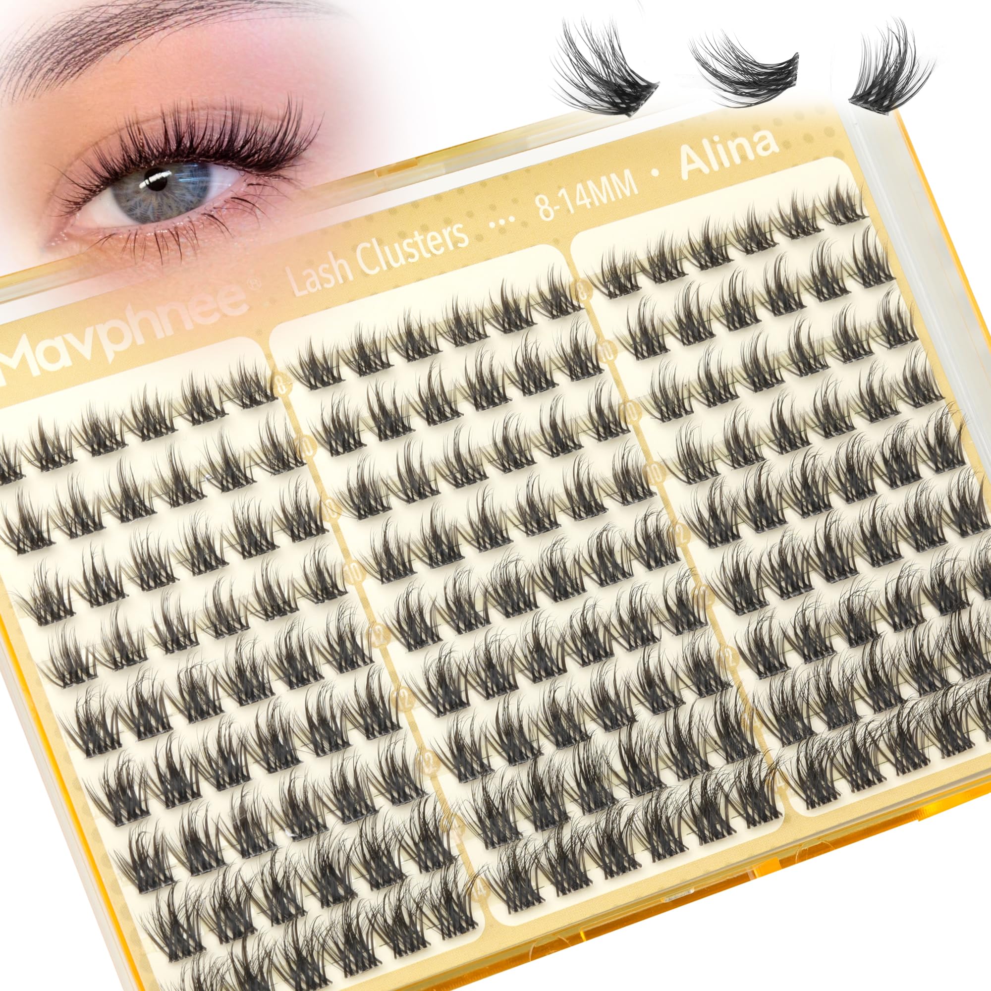 Photo 1 of Mavphnee Lash Clusters Wispy Eyelash Extensions