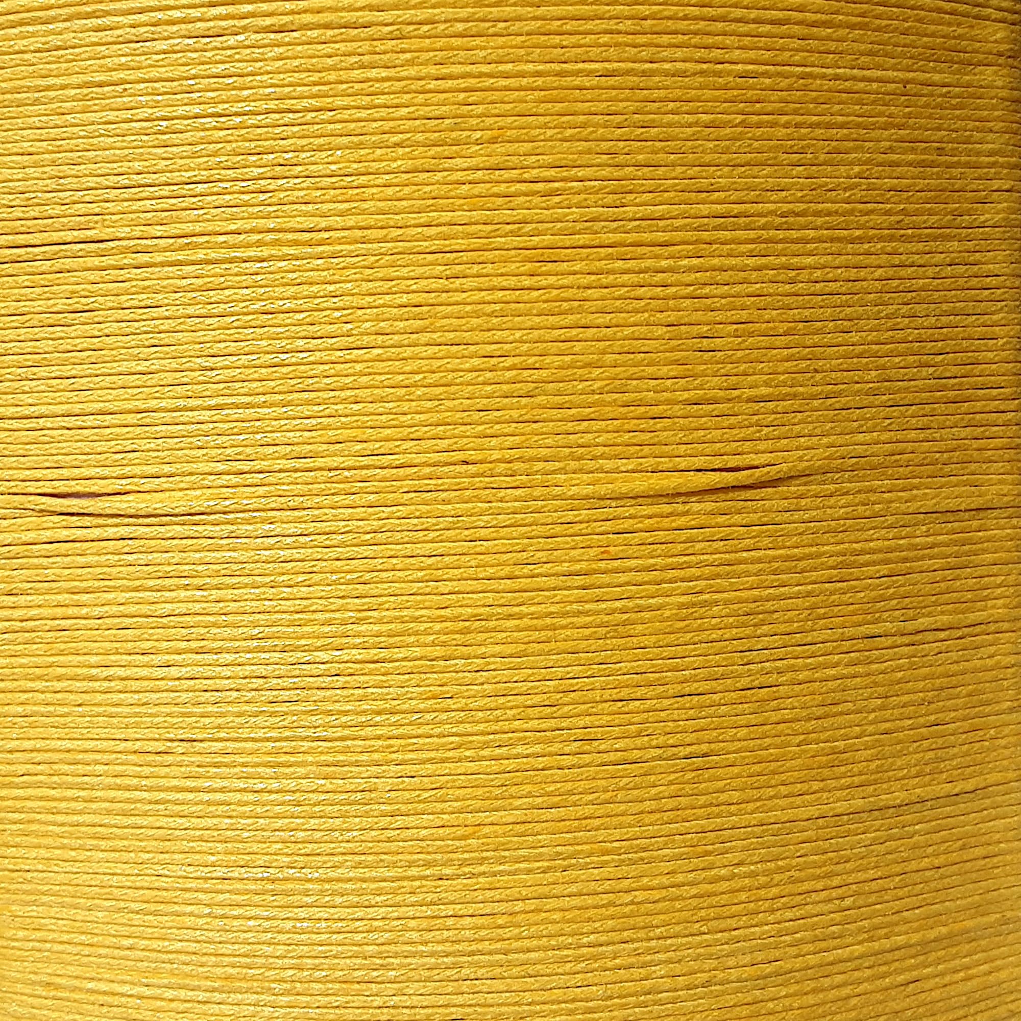 Waxed Cotton Cord 1mm,10m Jewellery Making & Bracelet Necklace Craft (17. YELLOW)