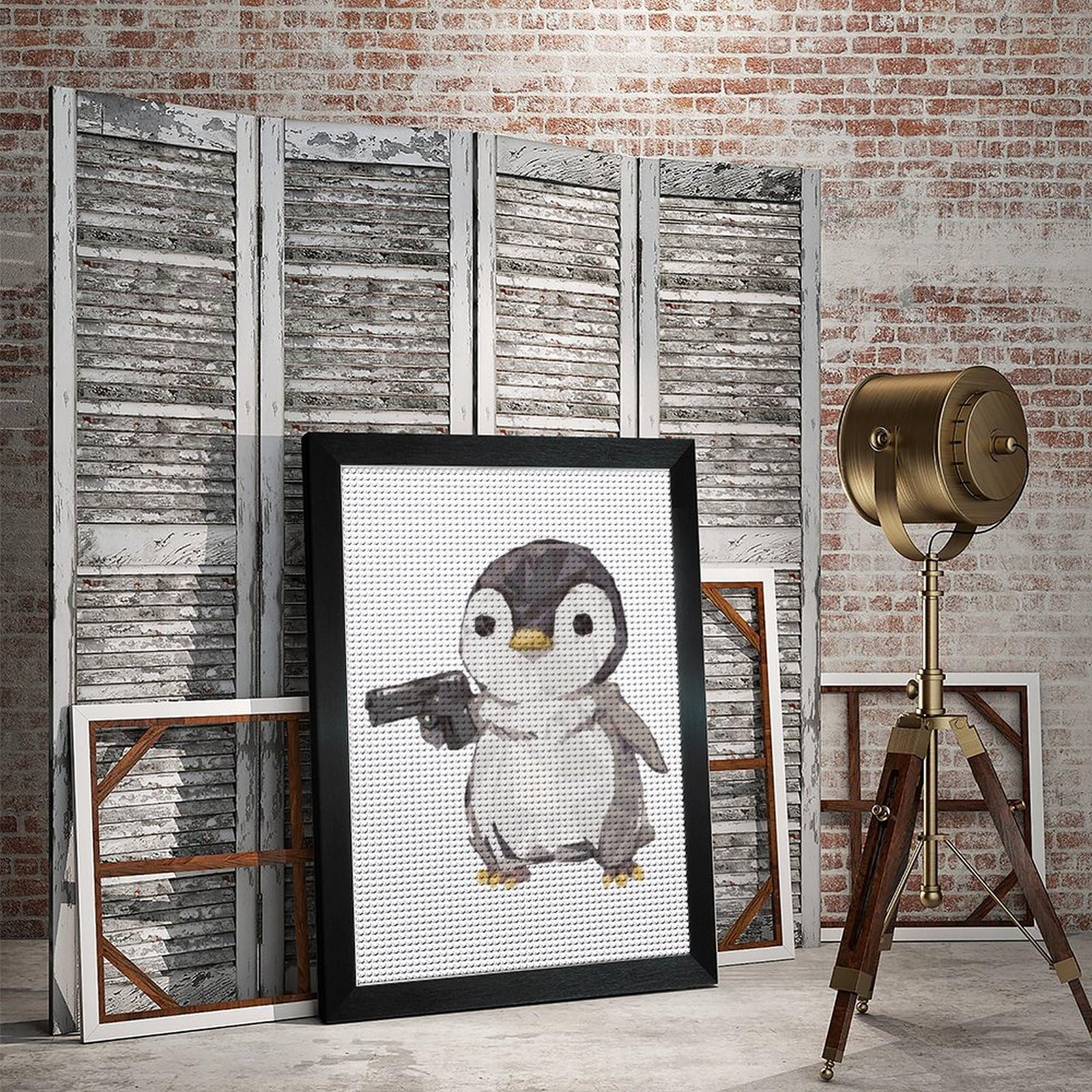 Amazon | キュービック ペンギン ダイヤモンドアート 5D ビーズ