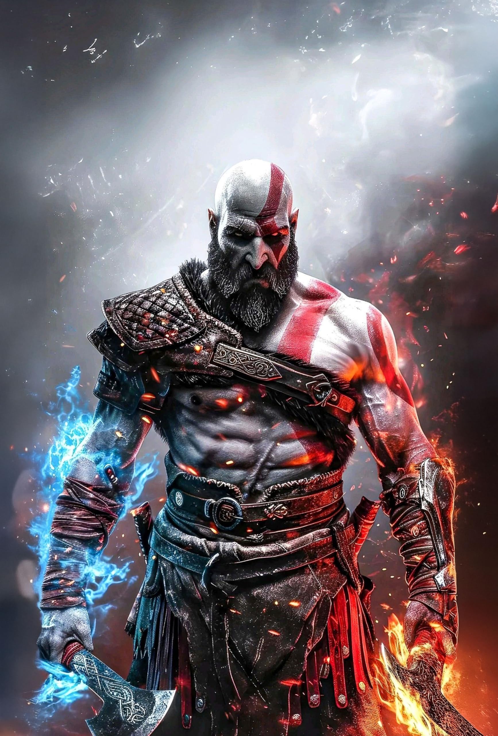 Amazon.com: Frikiverso Kratos God of War HD Decorative Metal