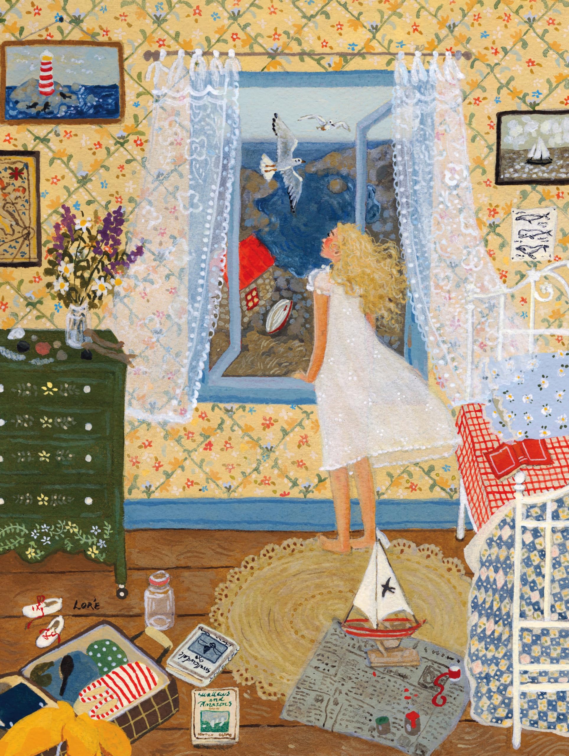 New York Puzzle Company - Loré Pemberton Seabird - Puzzle de 1000 pièces pour les soirées de jeux en famille par Loré Pemberton