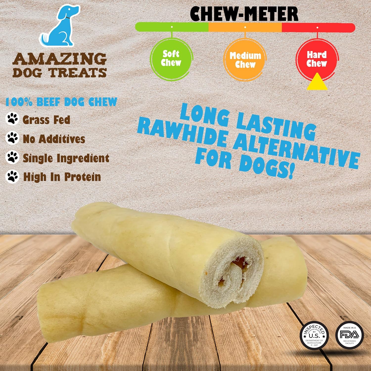 long lasting rawhide