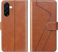 Vista 16 de para Samsung Galaxy A14 5G (2023) Funda tipo cartera, Funda de cuero con tapa [Bloqueo RFID] Soporte para tarjetas de crédito Folio Soporte