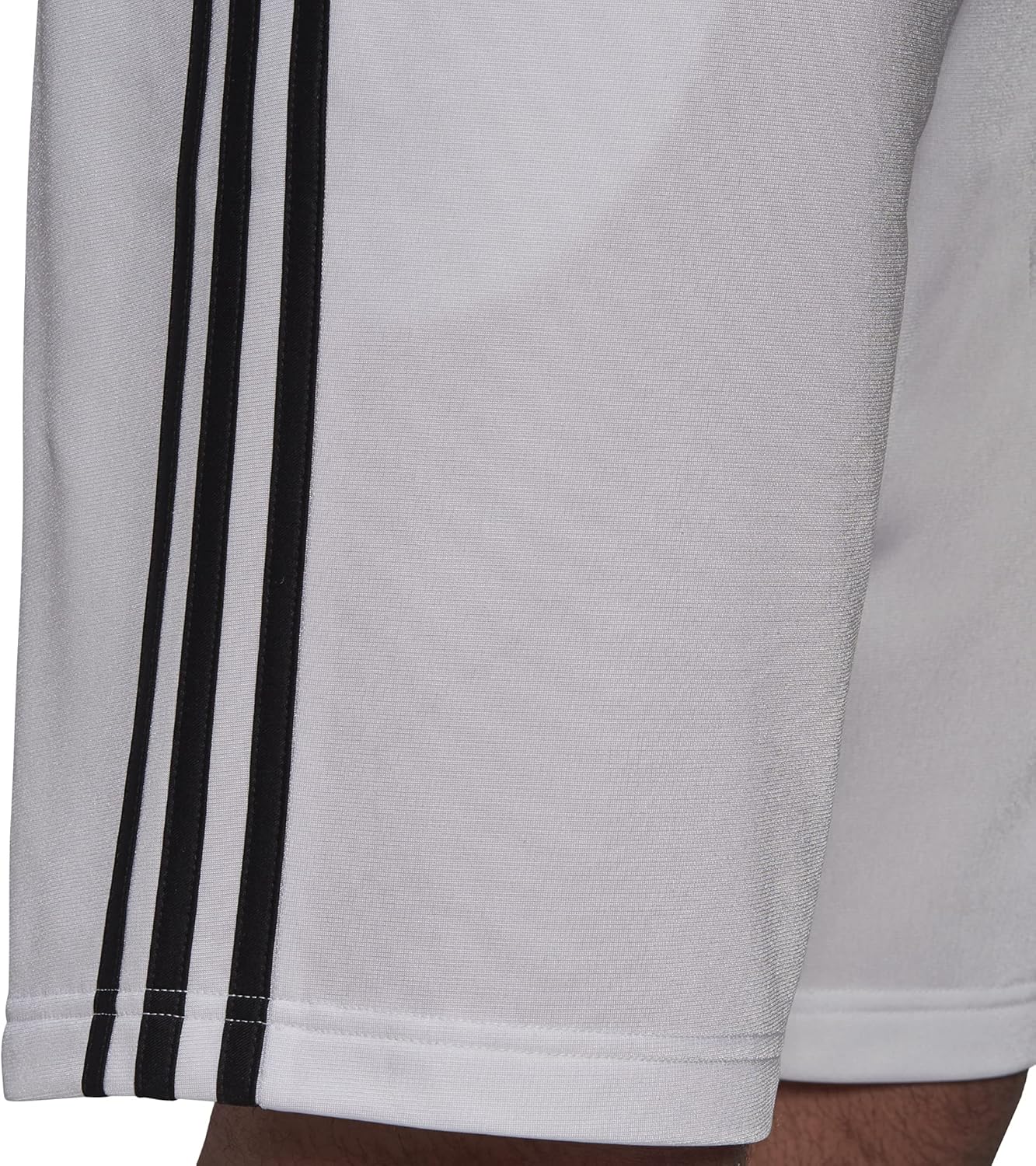 adidas Mens Warm-up Tricot Regular 3-Stripes Shorts White/Black 3X-Large/Tall