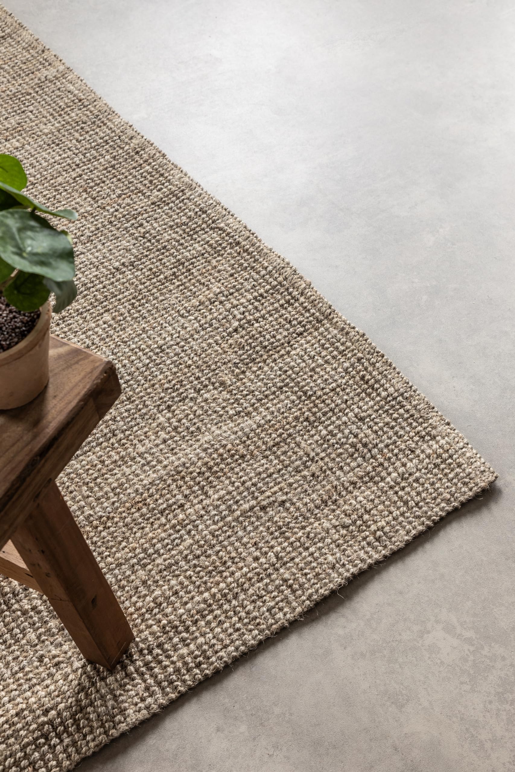 Hanse Home Jute Teppich – Natur Wohnzimmerteppich aus 100% Jute - Handgewebt & Natürlich – Boho Naturfaser Juteteppich für Wohnzimmer – Bild 7