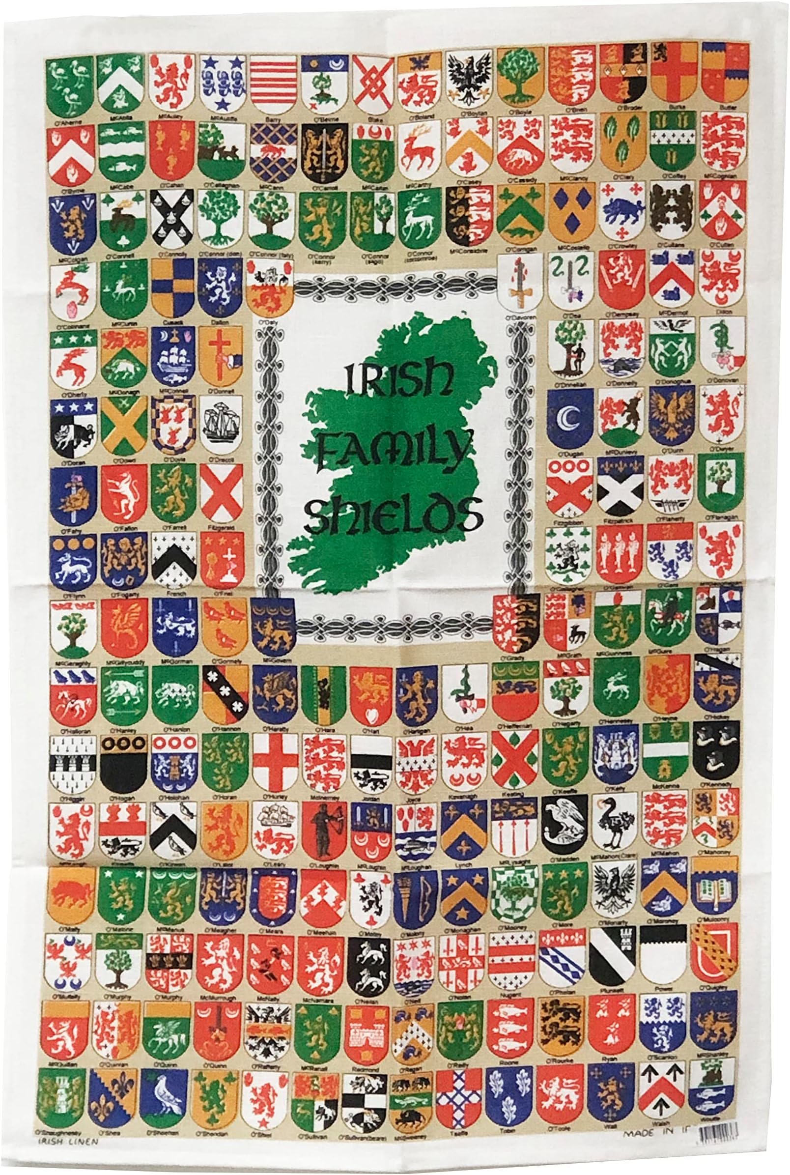 Irish Family Shields Tea Towel | Irish Linen Kitchen Towel