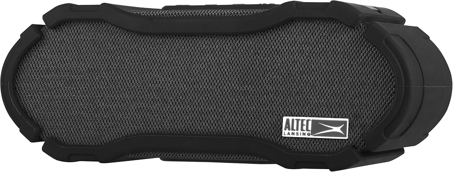 Altec Lansing IMW678-BLG Omni Jacket NFC Waterproof Bluetooth Speaker, Black/Grey
