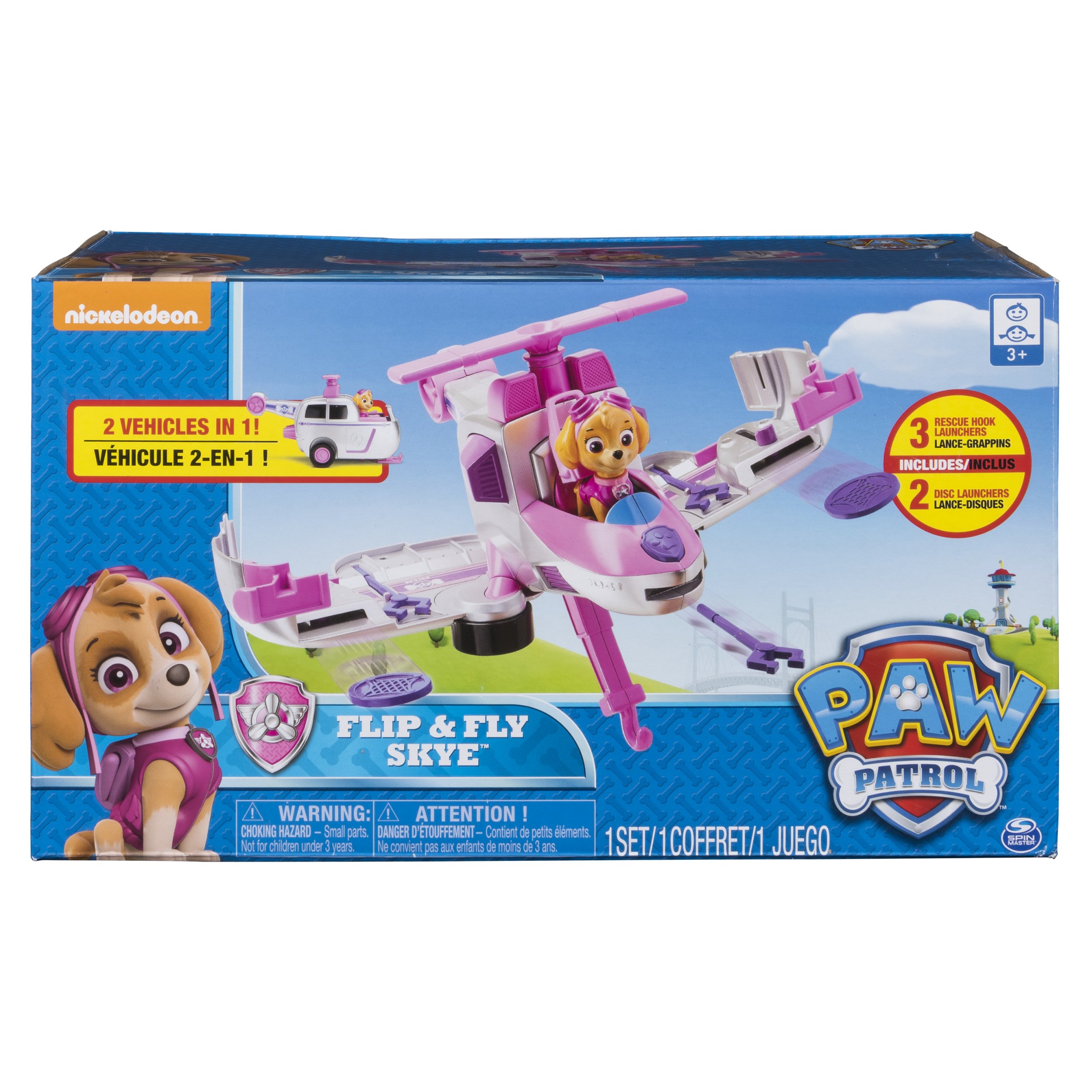 paw patrol flip and fly skye