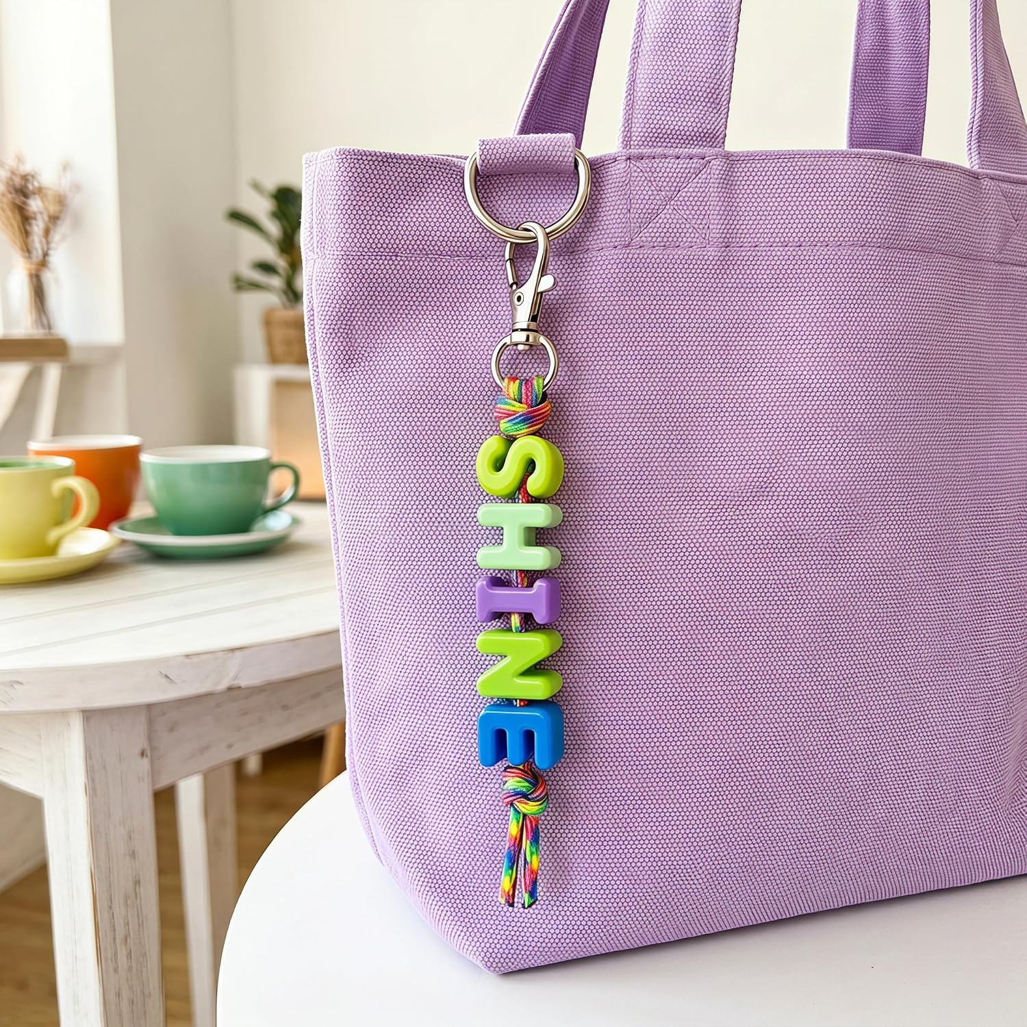 52 Pcs Chunky Acrylic Letter Beads with Big Horizontal Holes Candy Colors Bubble Large Alphabet Beads for Jewelry Making Keychains Bag Charms DIY Decorations