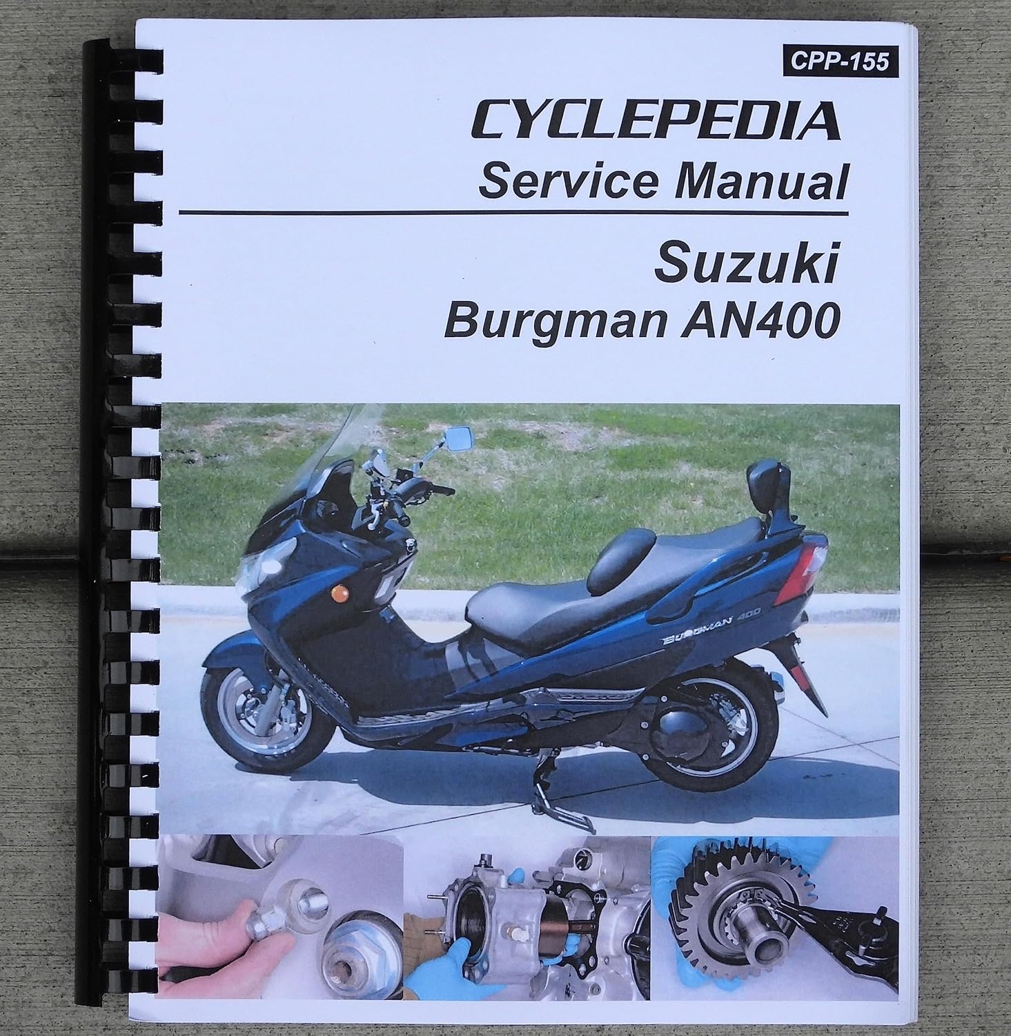 i5motorcycle Service & Repair Manual for Suzuki Burgman 400 Scooter 2003-2006