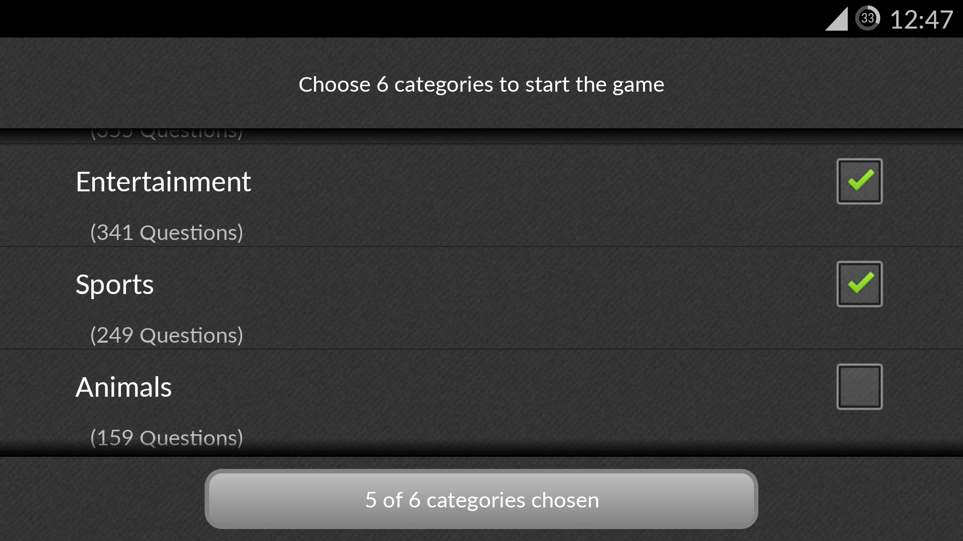 Category for Android