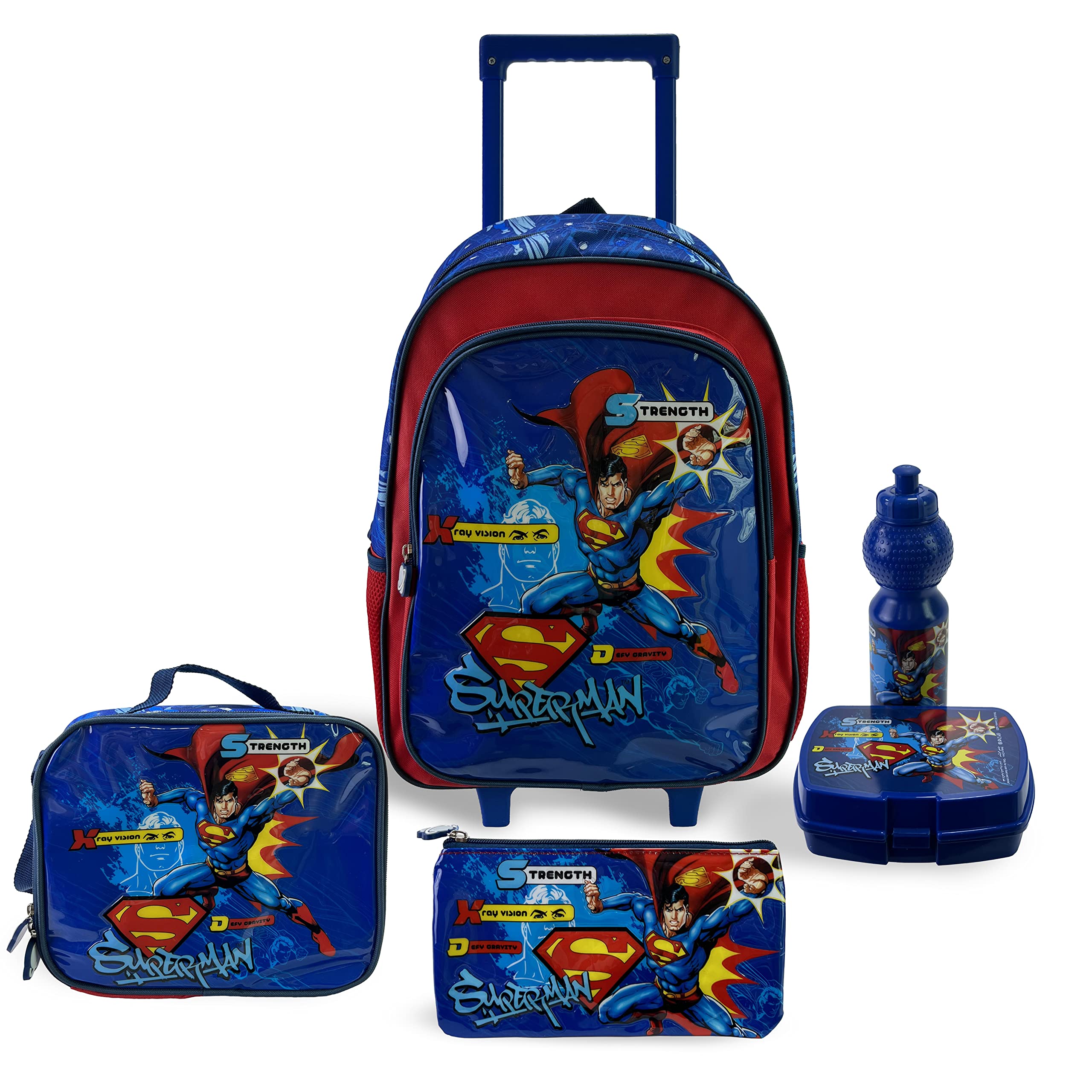 WarnerBros Superman Super Strength 18 Trolley Box Set, 18", Multicolor