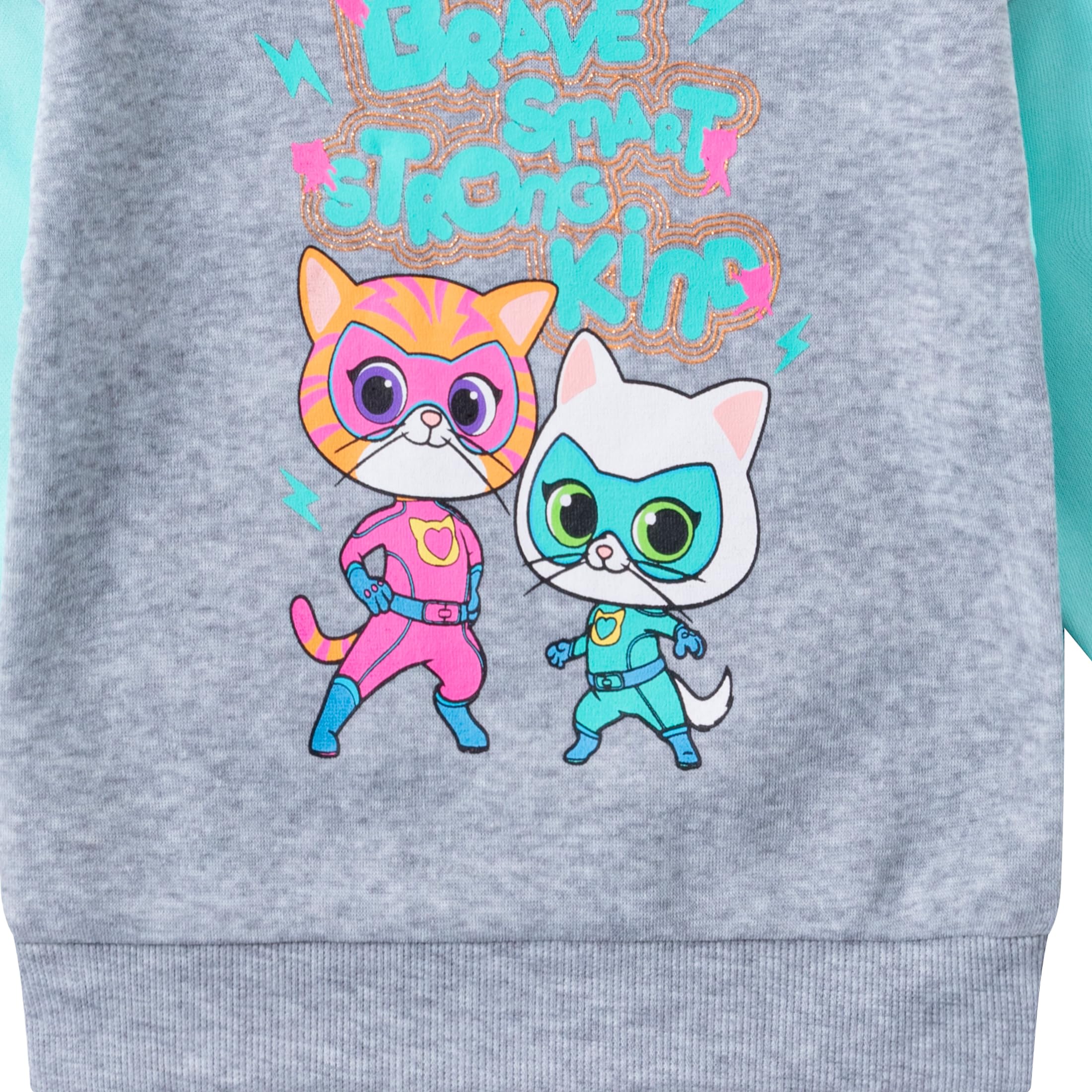 Disney Super Kitties Mädchen-Fleece-Sweatshirt und Leggings für Kleinkinder und große Kinder