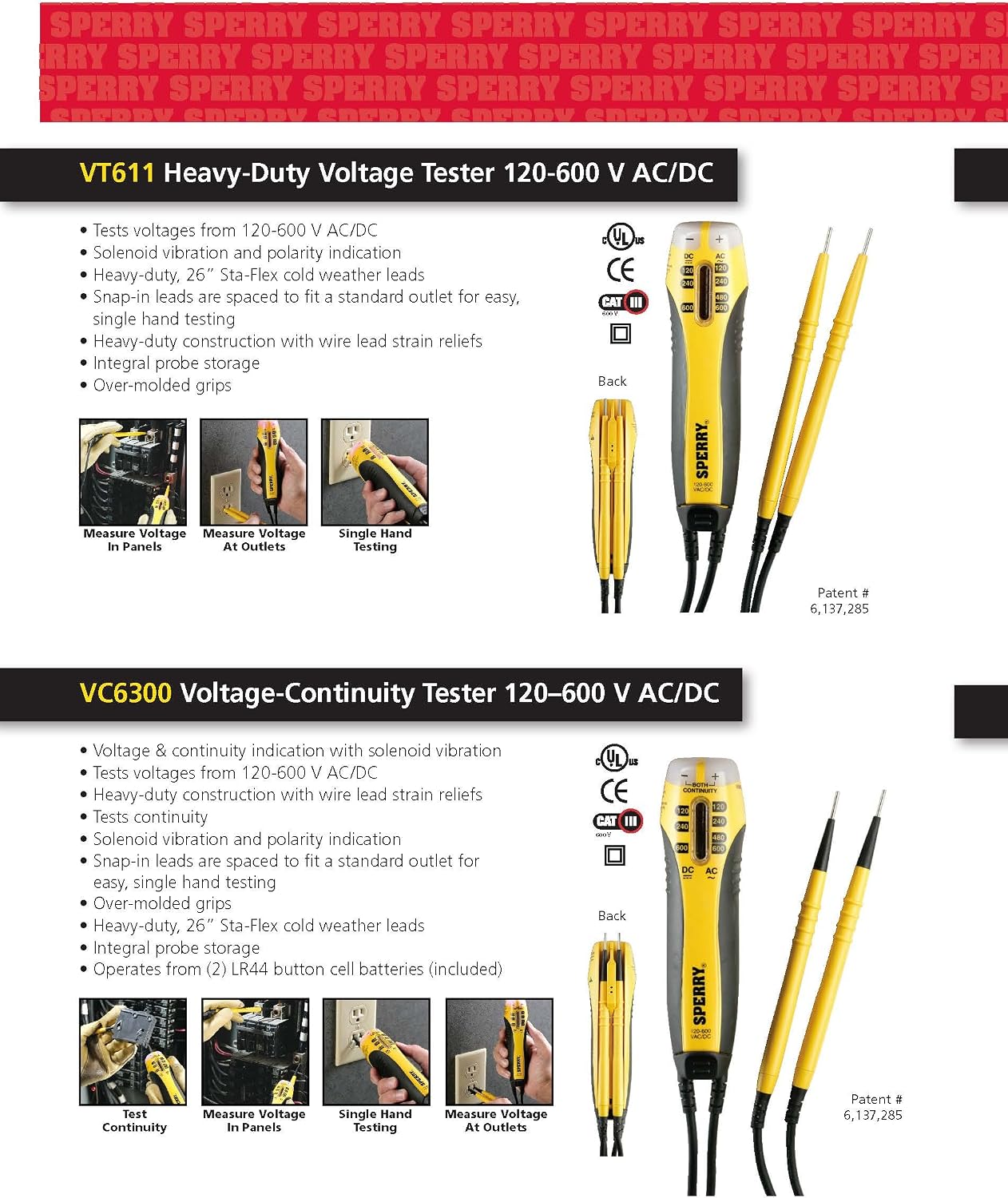 Lowest Price Sperry Instruments VC6300 Volt Doctor Voltage & Continuity Tester, Black & Yellow