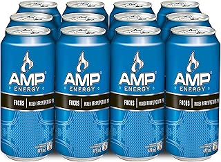 AMP Energy Focus Mixed Berry 12x473ml
