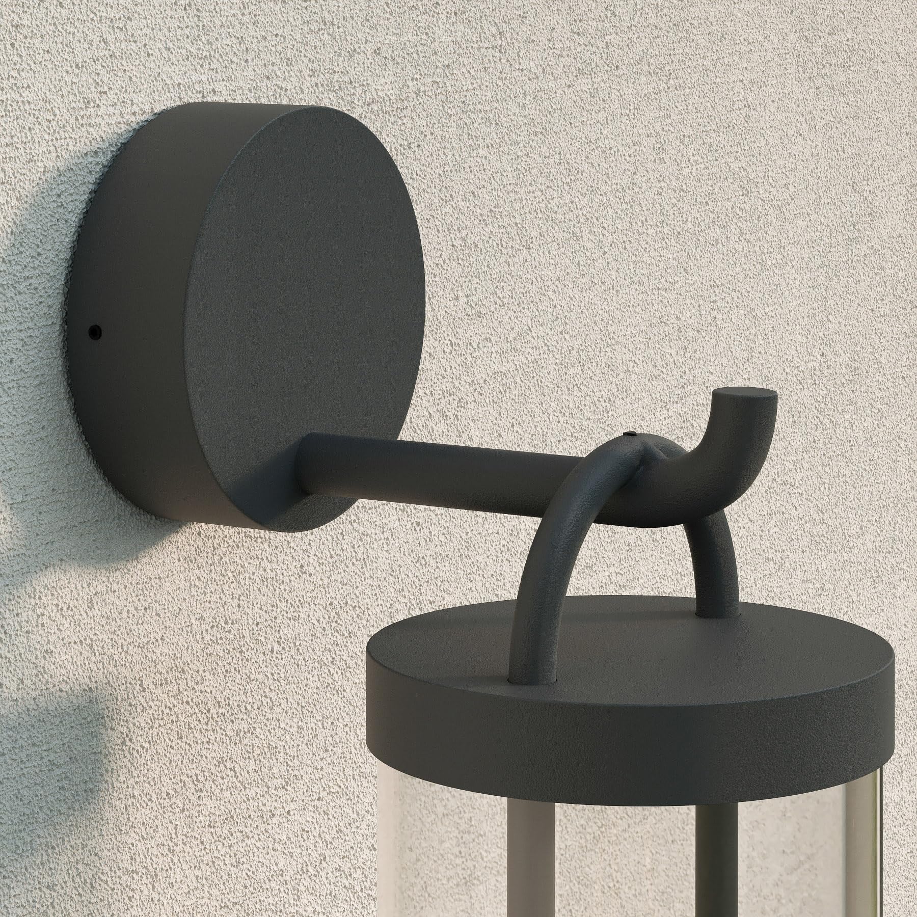 Lucande Wandlampe aussen, Wandleuchte außen Laterne IP54 Außenbeleuchtung Wand Hof Garten Terrasse Balkon Aussenwandleuchte
