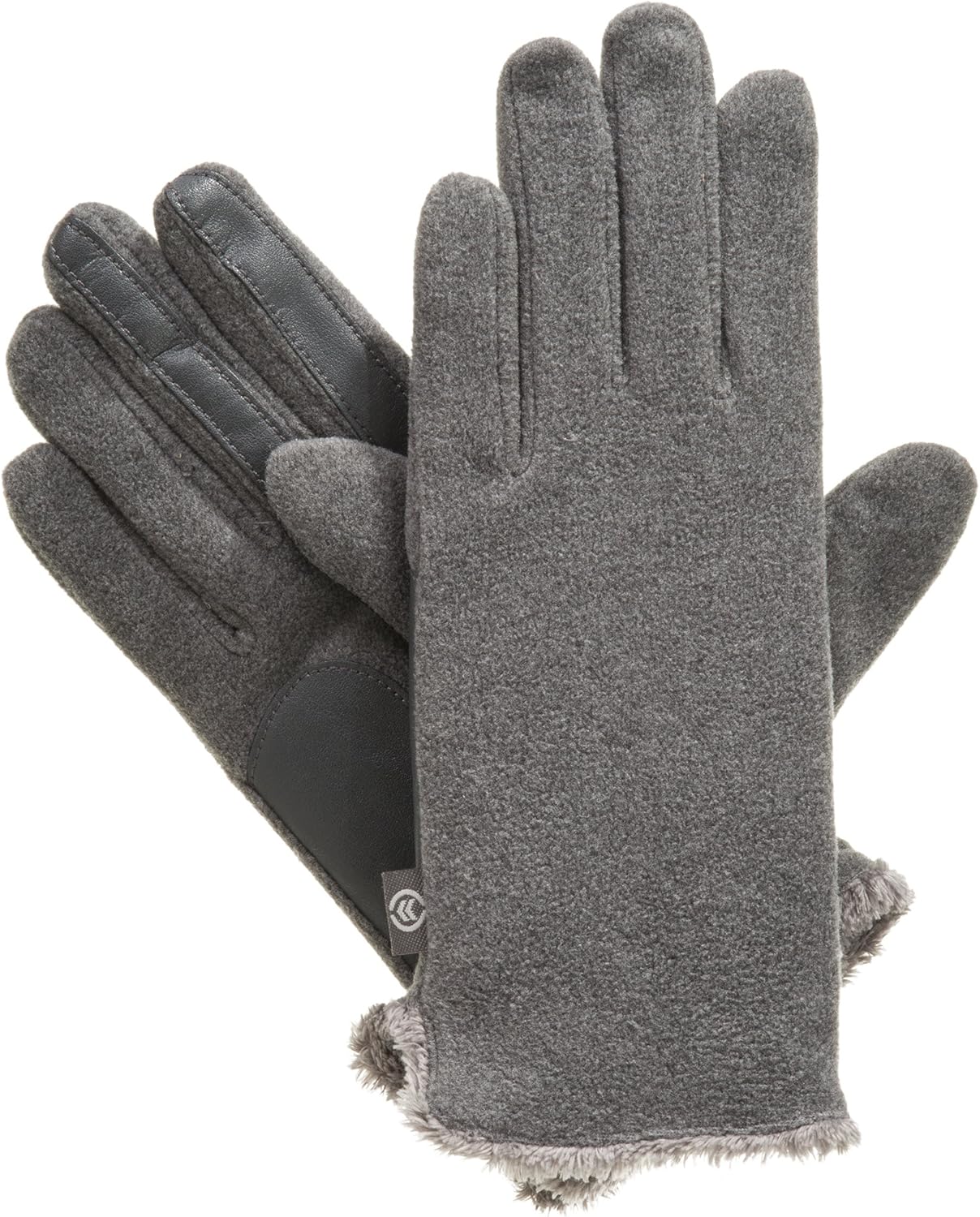 Vista 3 de isotoner Guantes de vellón elásticos para mujer con forro microluxe y tecnología Smart Touch