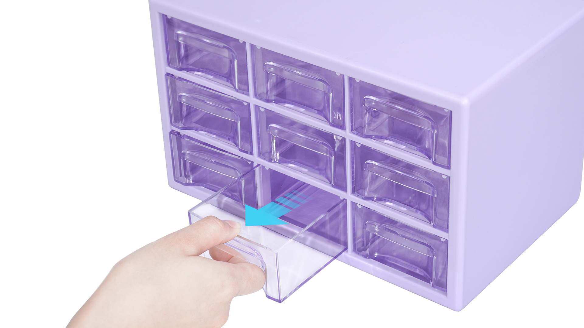 Amazon.com: MYKASEN Desk Storage Organizer with 9 Drawers, Clear
