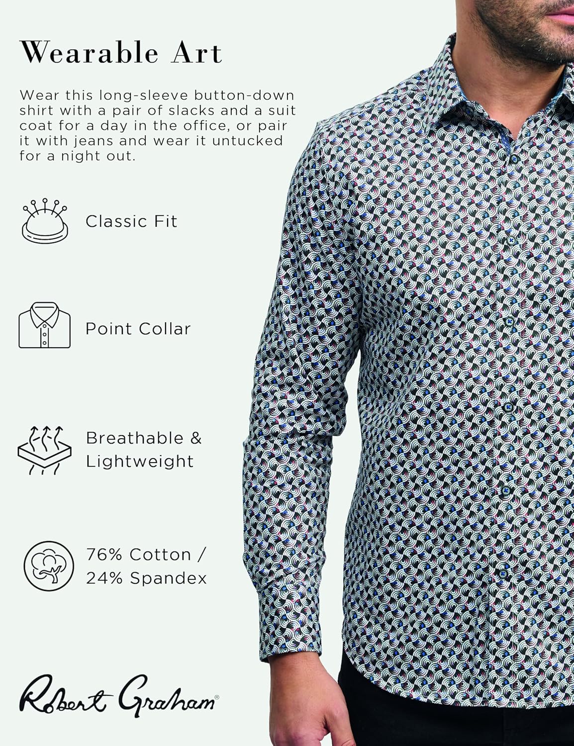 Robert Graham Men's Button-Down Shirt - Image 2