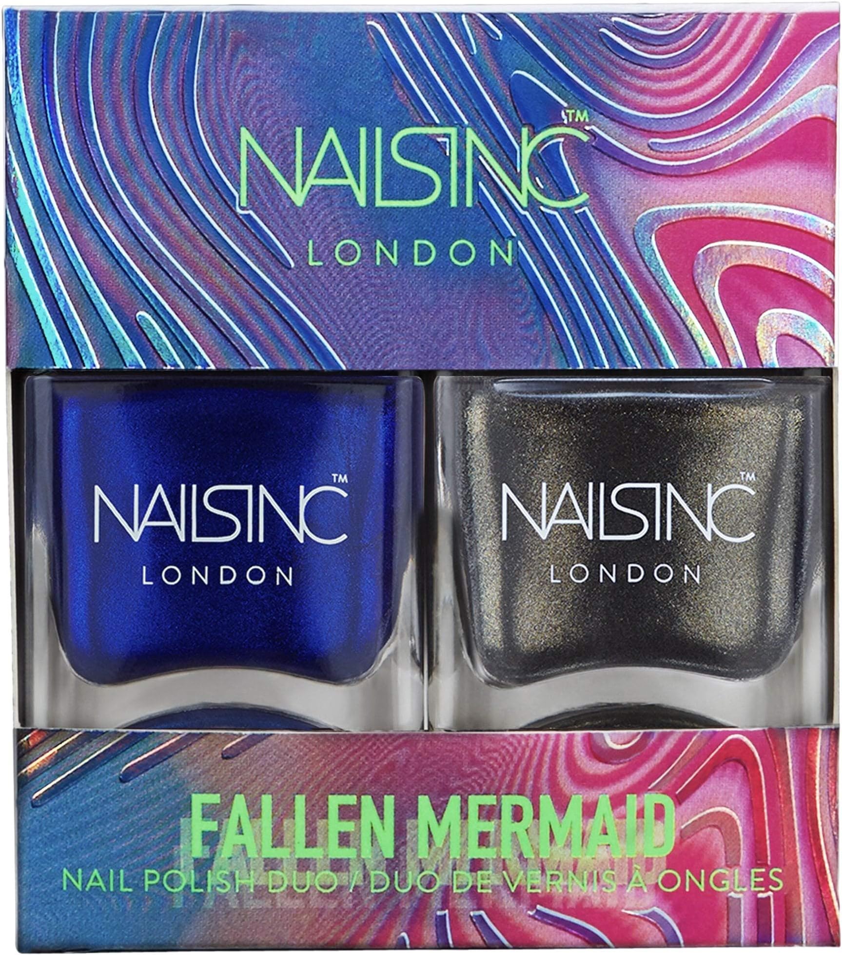 Nails Inc Nail Polish Duo, Fallen Mermaid, 2x14ml